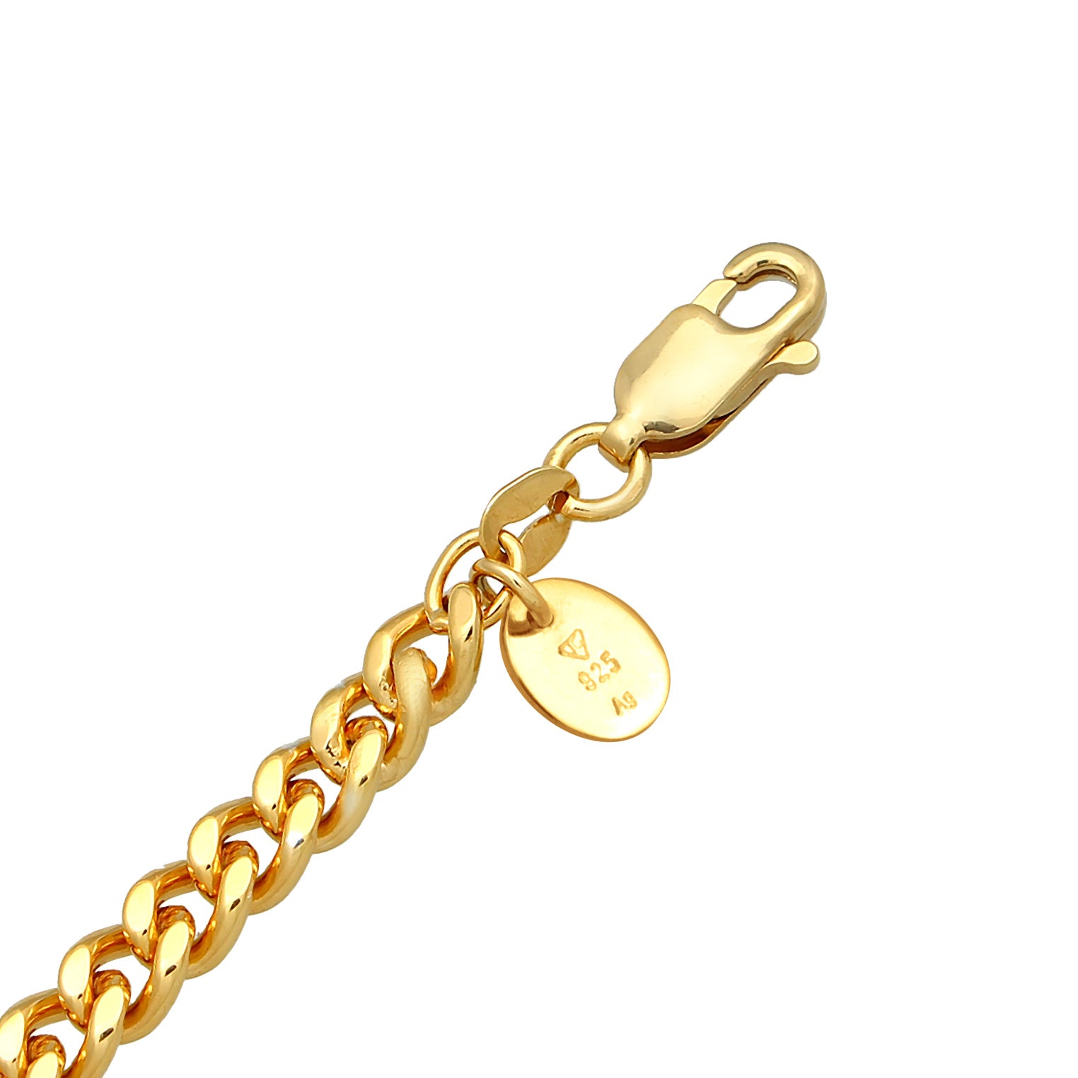 Gold - Elli PREMIUM | Choker Klassisch | Granat (Dunkelrot) | 925er Sterling Silber vergoldet