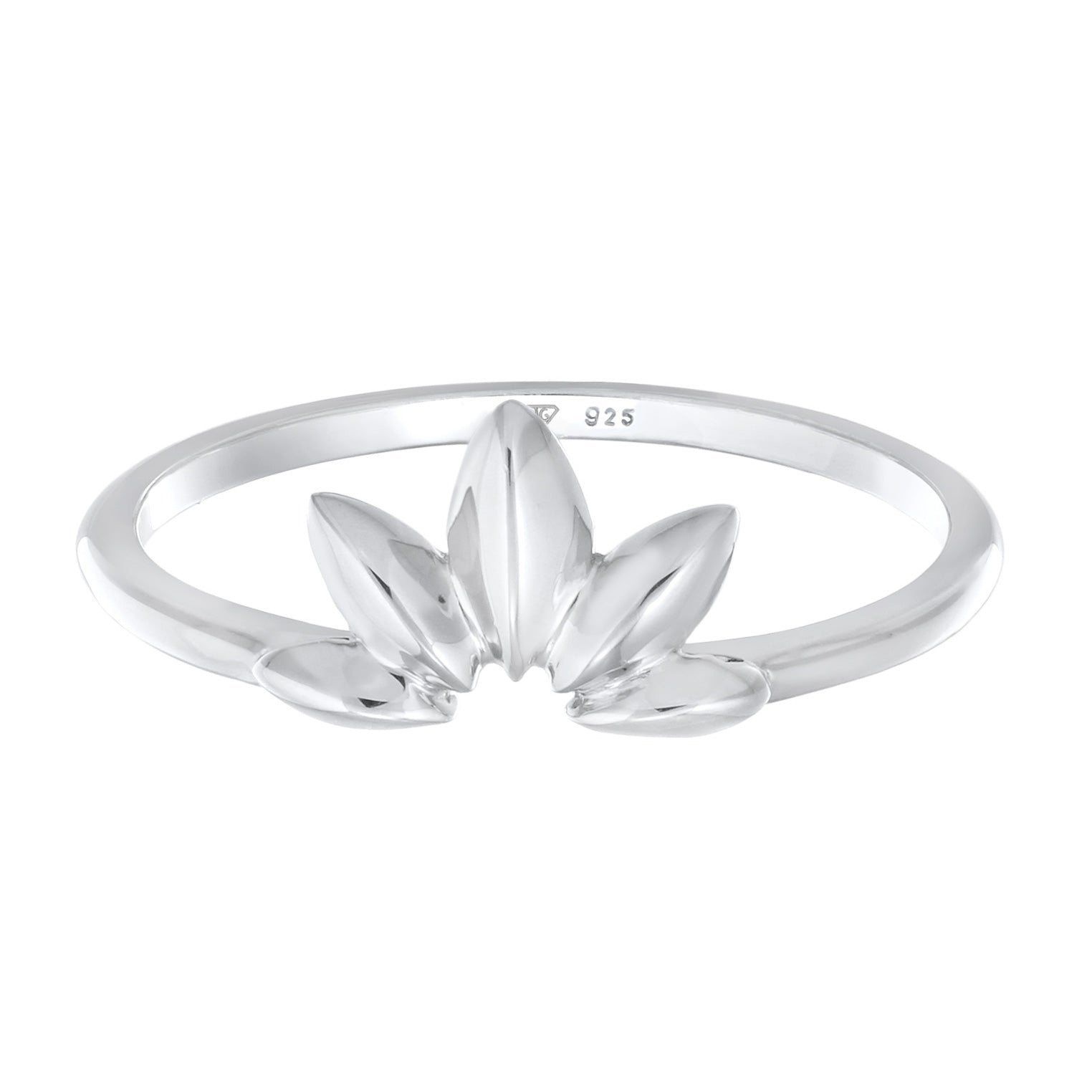 Silber - Elli | Ring Blatt | 925er Sterling Silber