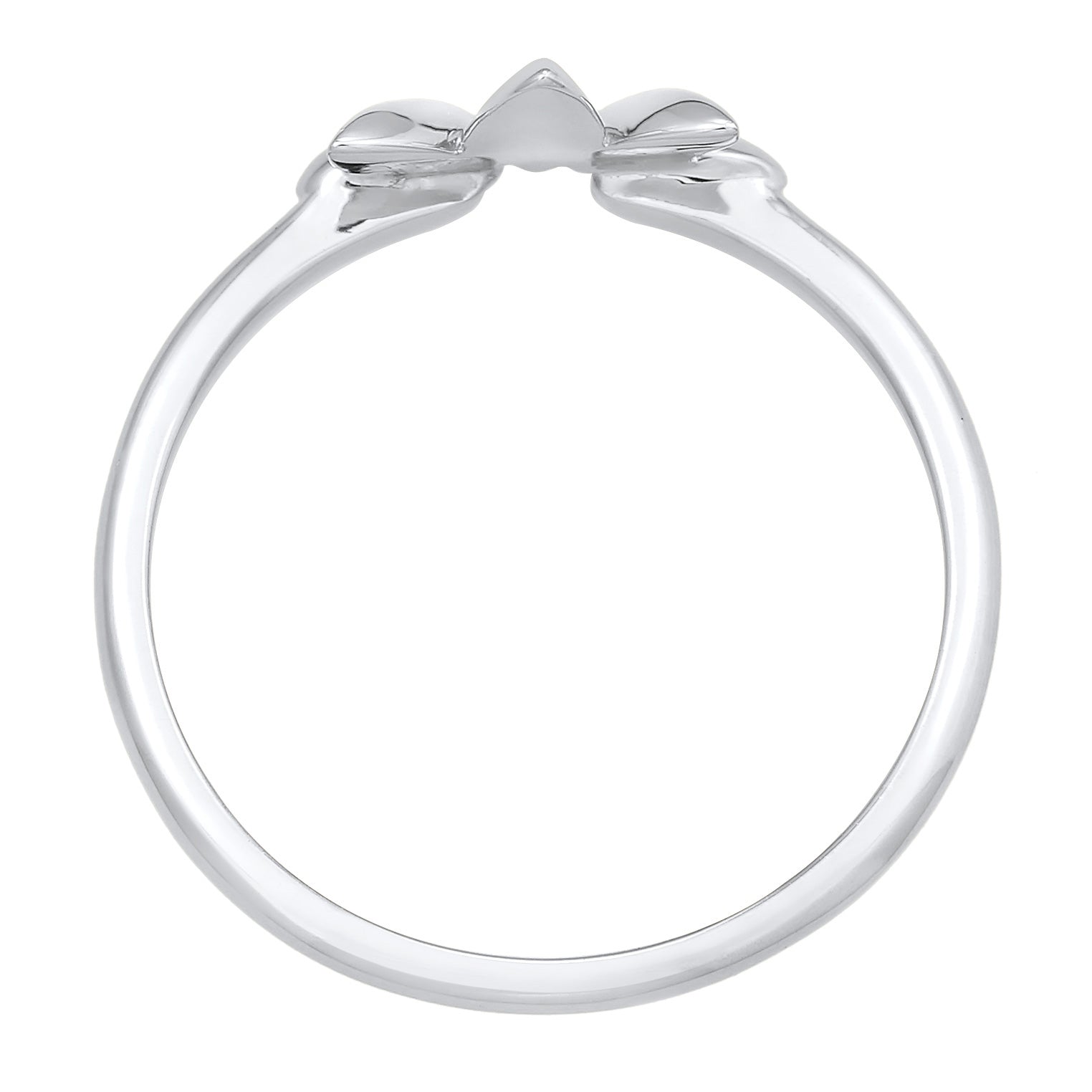 Silber - Elli | Ring Blatt | 925er Sterling Silber