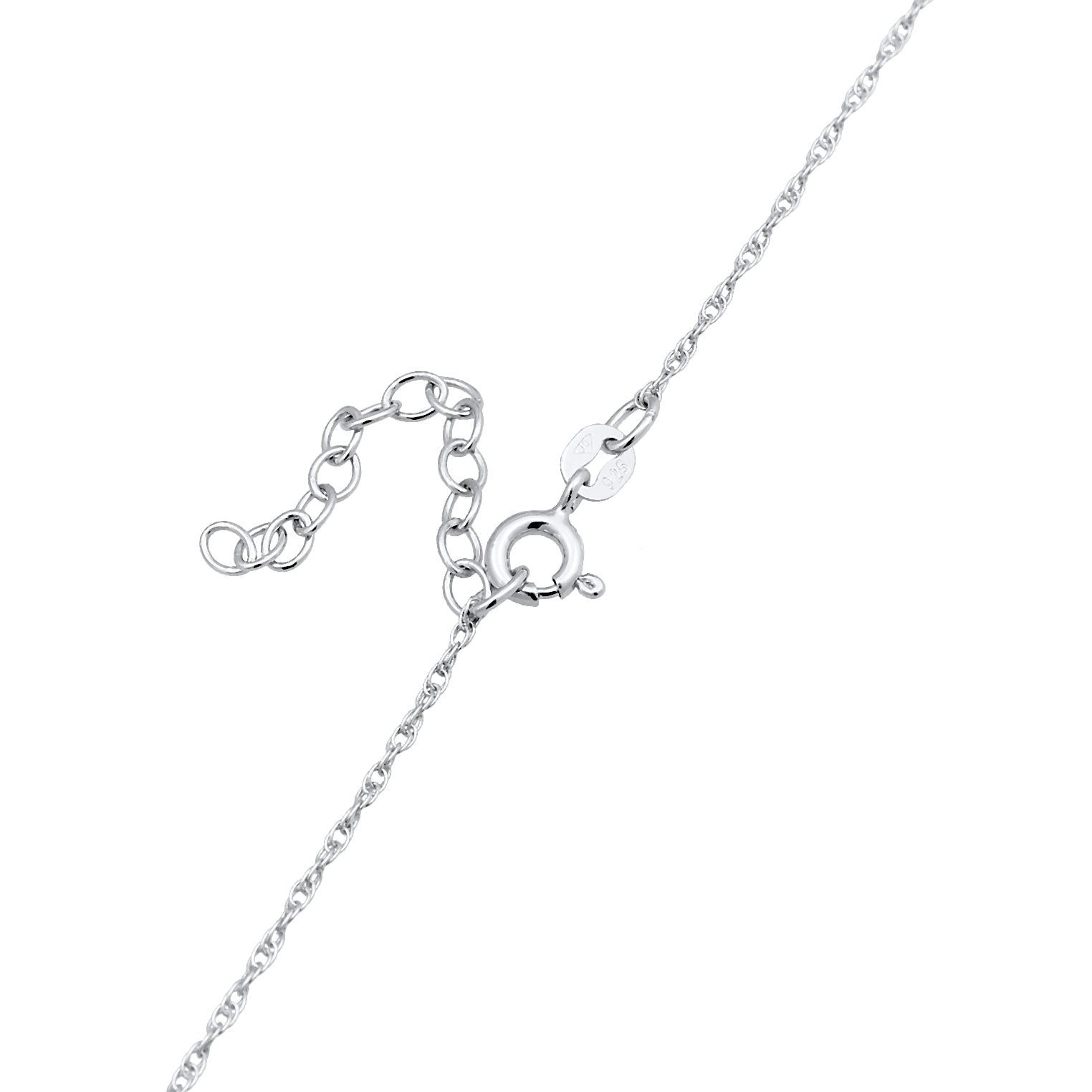 Silber - Elli | Choker Schmetterling Anhänger | Zirkonia (Weiß) | 925er Sterling Silber