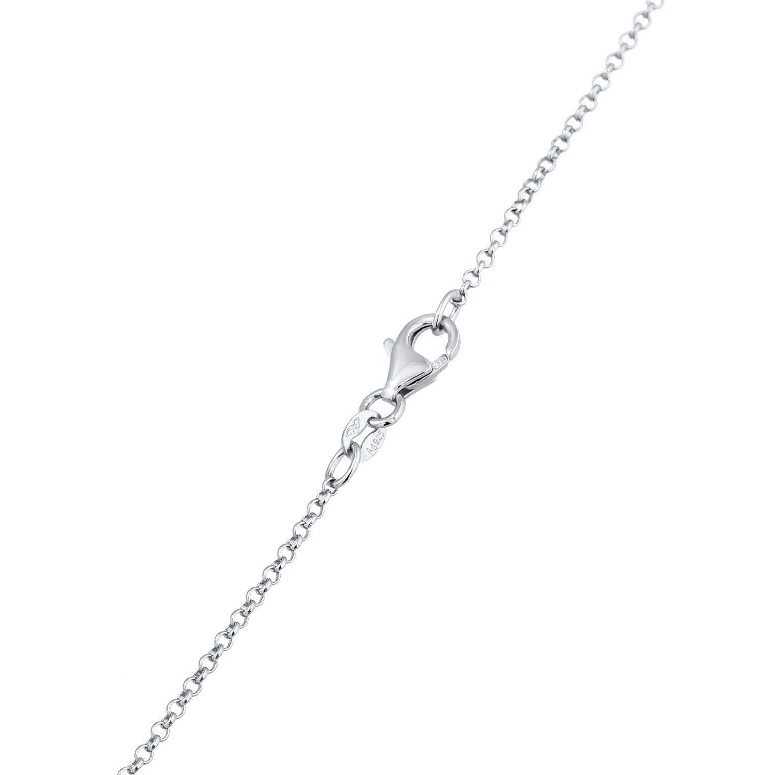 Silber - Elli | Halskette Plättchen Taube | 925er Sterling Silber