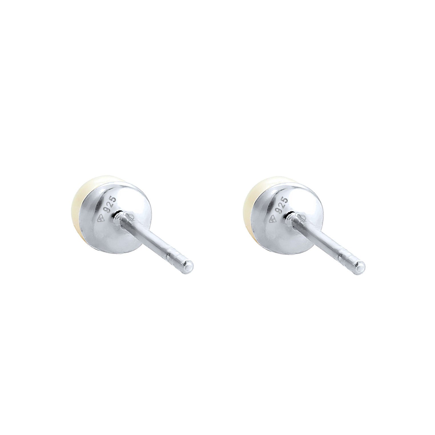 Silber - Elli | Ohrstecker Klassisch | Süßwasserperlen | 925er Sterling Silber