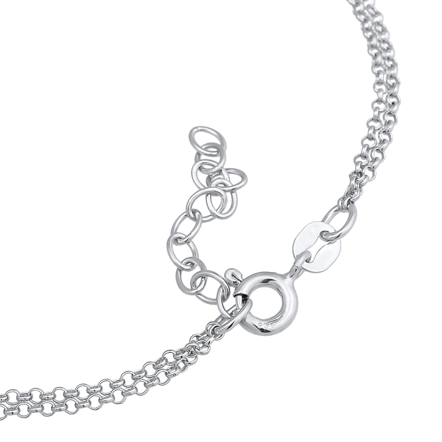 Silber - Elli | Armband Kreis Geo | 925er Sterling Silber