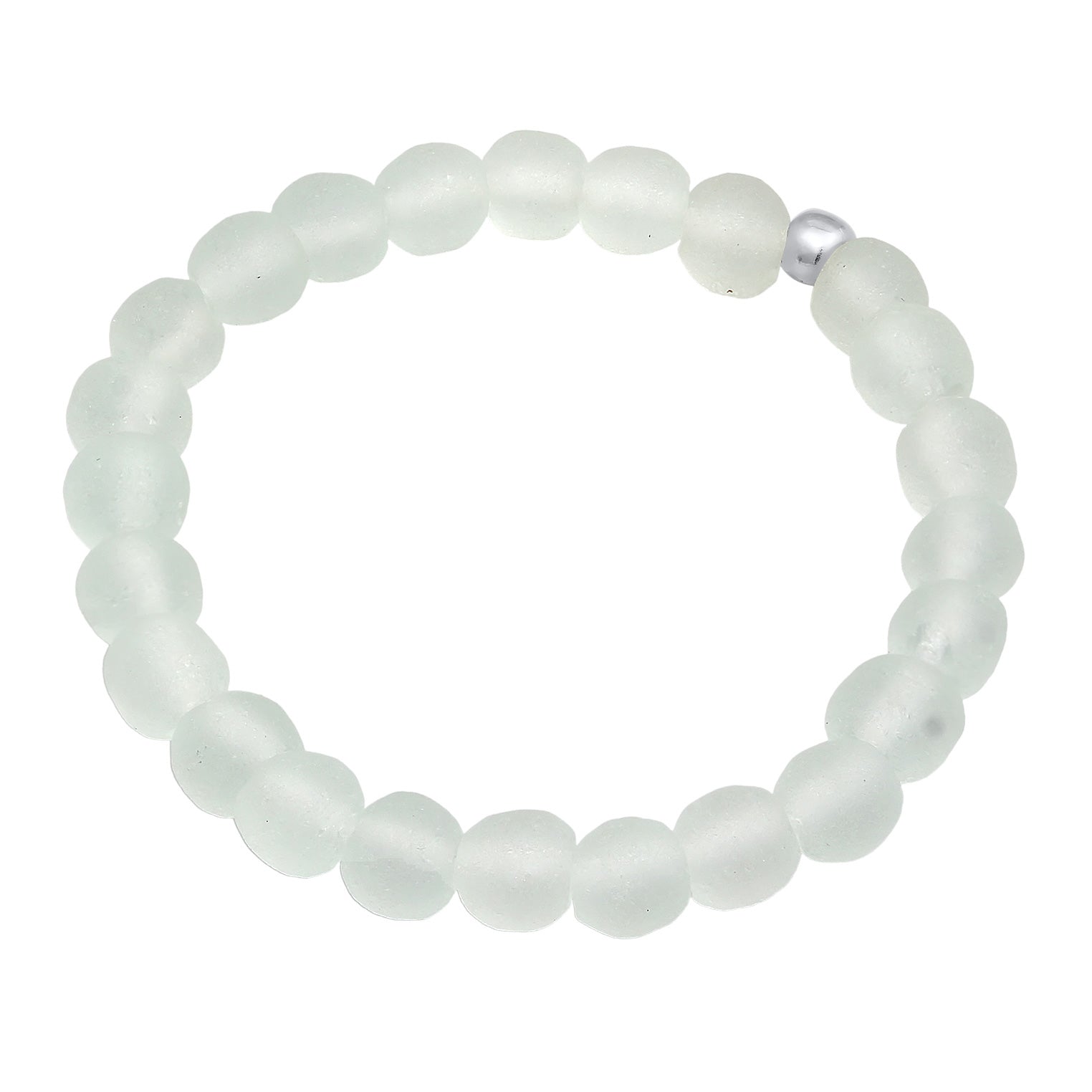 Silber - Elli | Armband Glasperlen | 925er Sterling Silber