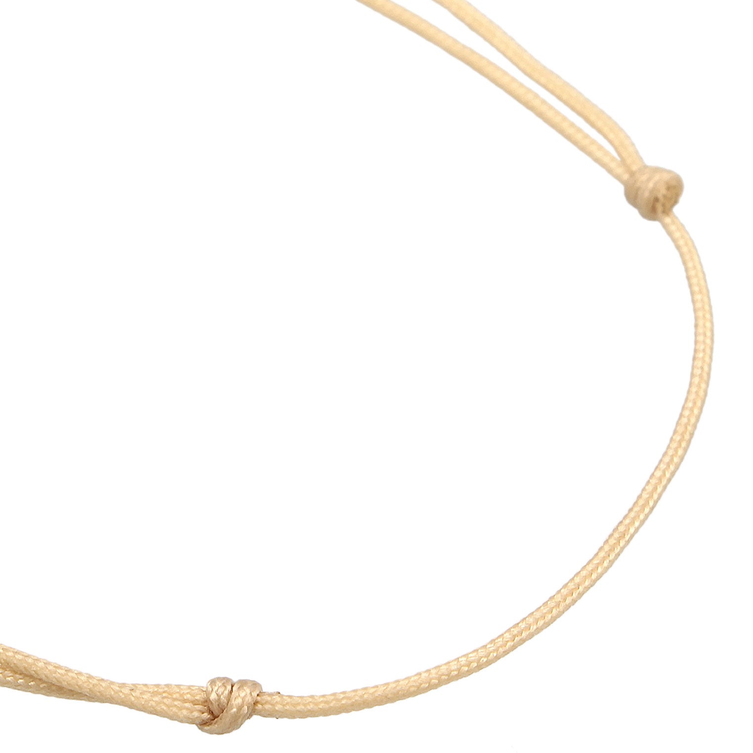Gold - Elli | Armband Blumen Anhänger | Nylon | 925er Sterling Silber vergoldet