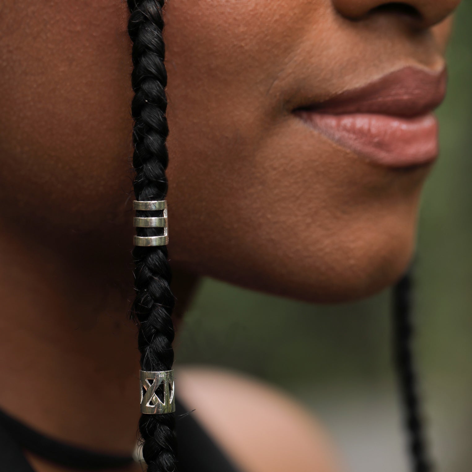Silber - Elli | Haarring 2er Set Dreadlocks | 925er Sterling Silber