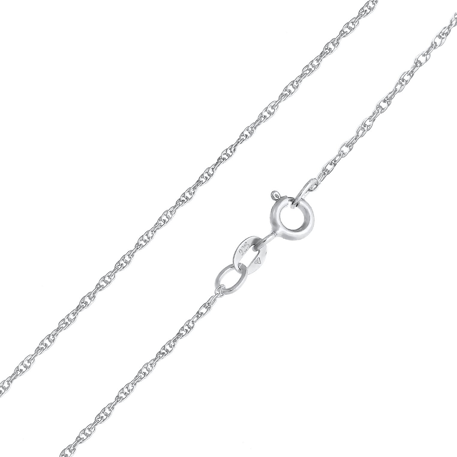 Silber - Elli | Halskette Plättchen Mandala | 925er Sterling Silber