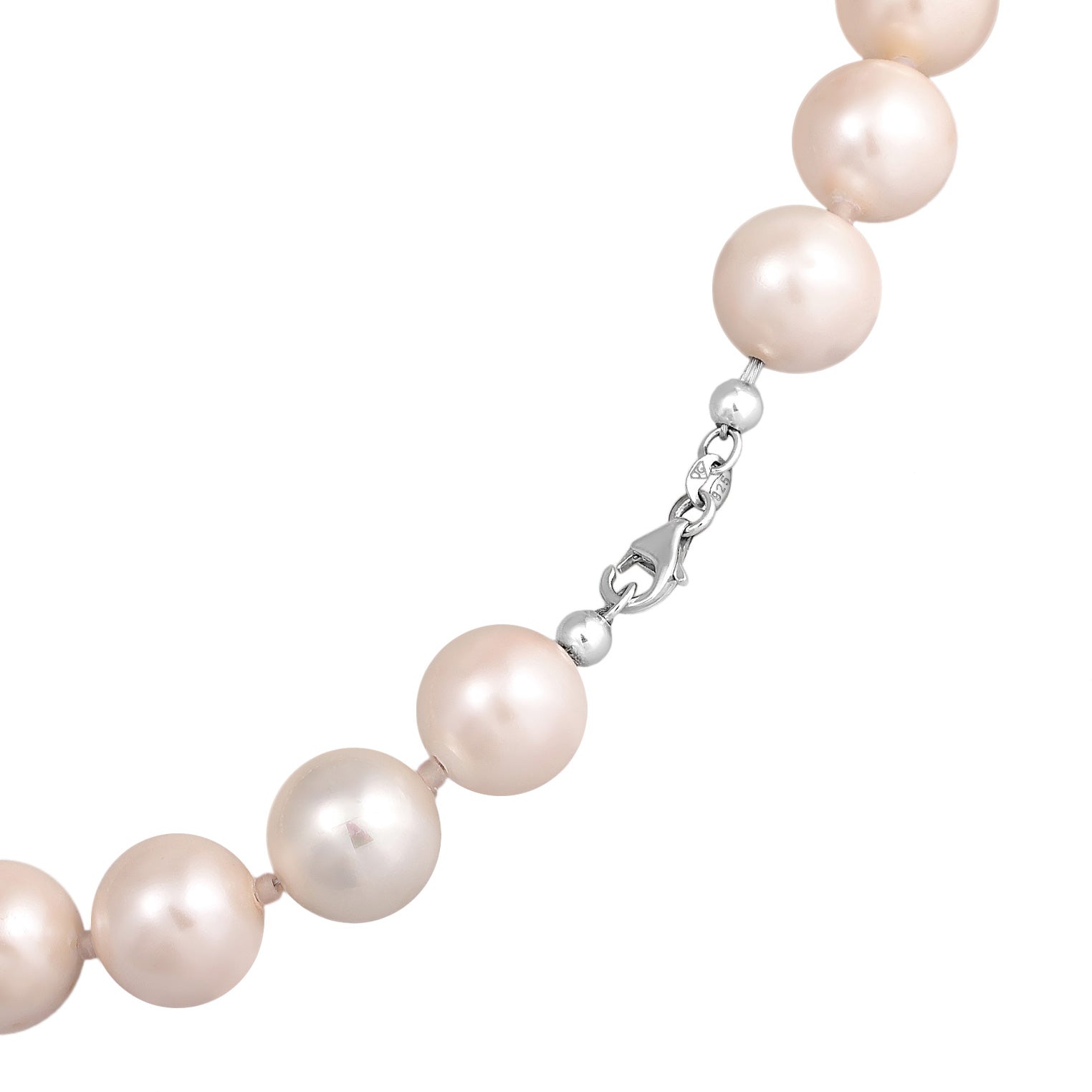 Rosa - Elli | Perlen-Halskette | Muschelkernperlen | 925er Sterling Silber
