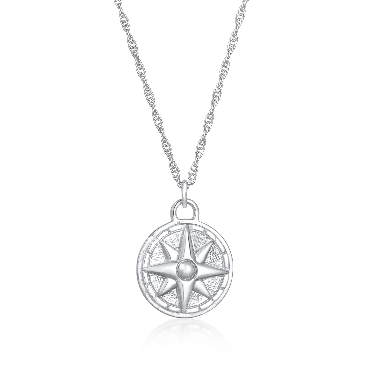 Silber - Elli | Halskette Windrose | 925er Sterling Silber
