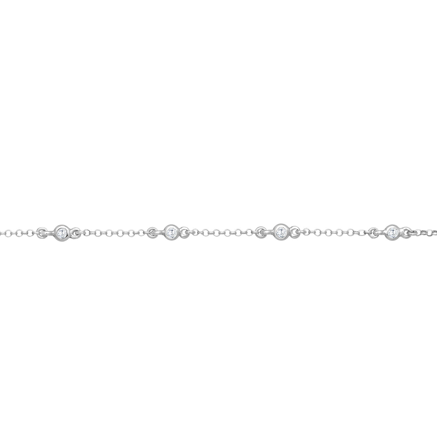 Gold - Elli PREMIUM | Choker Basic | Topas (Weiß) | 925er Sterling Silber