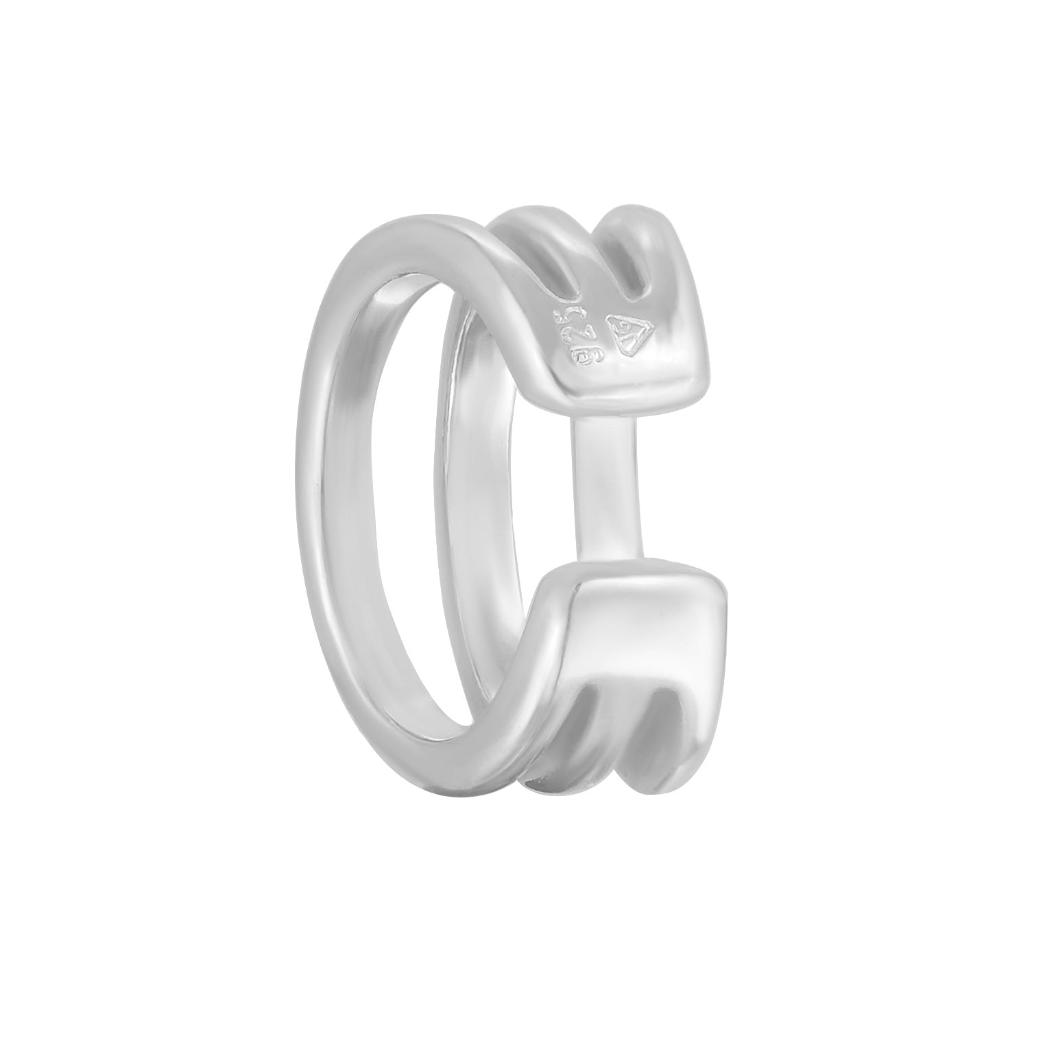 Silber - Elli | Earcuff Geo | 925er Sterling Silber