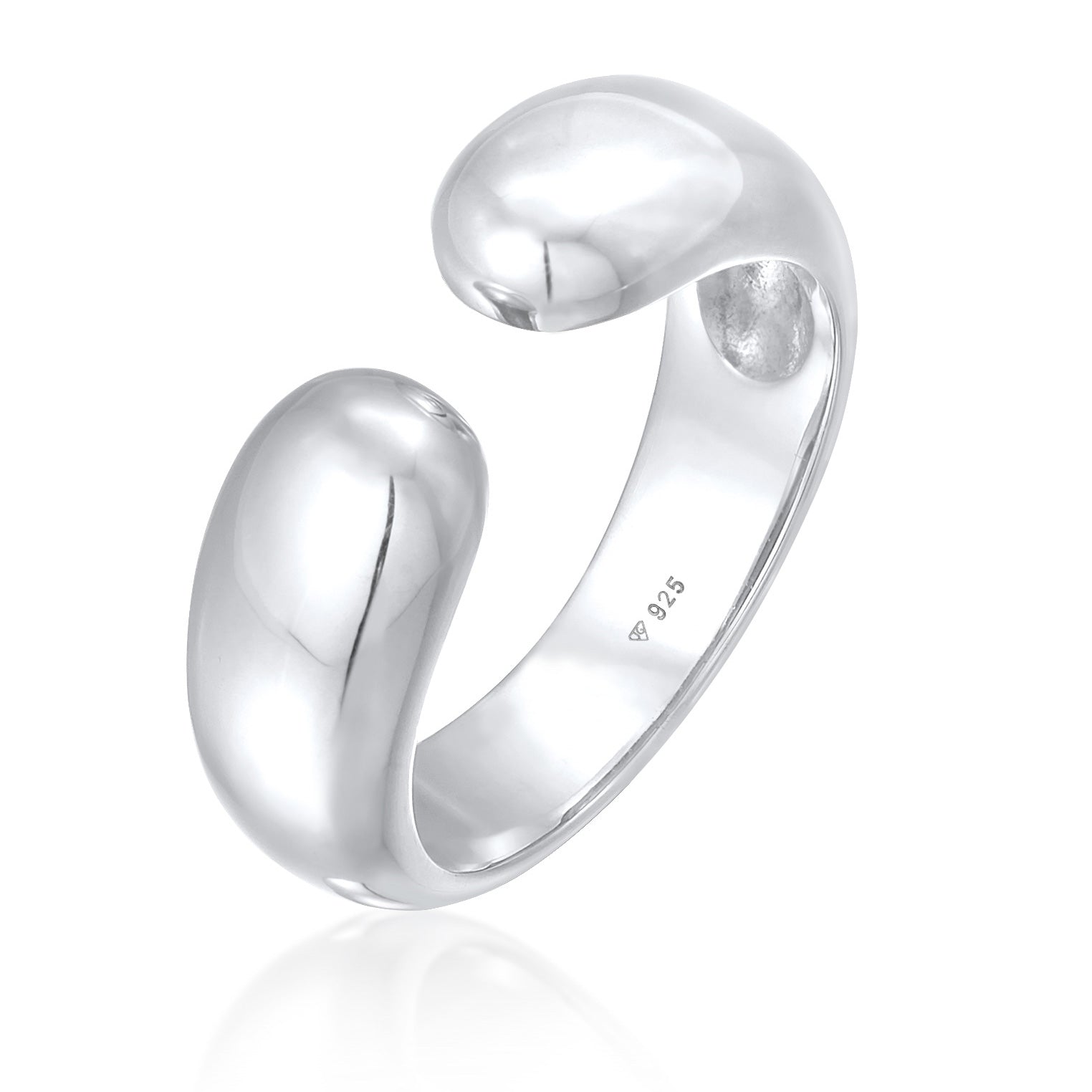 Silber - Elli | Bandring Offen | 925er Sterling Silber