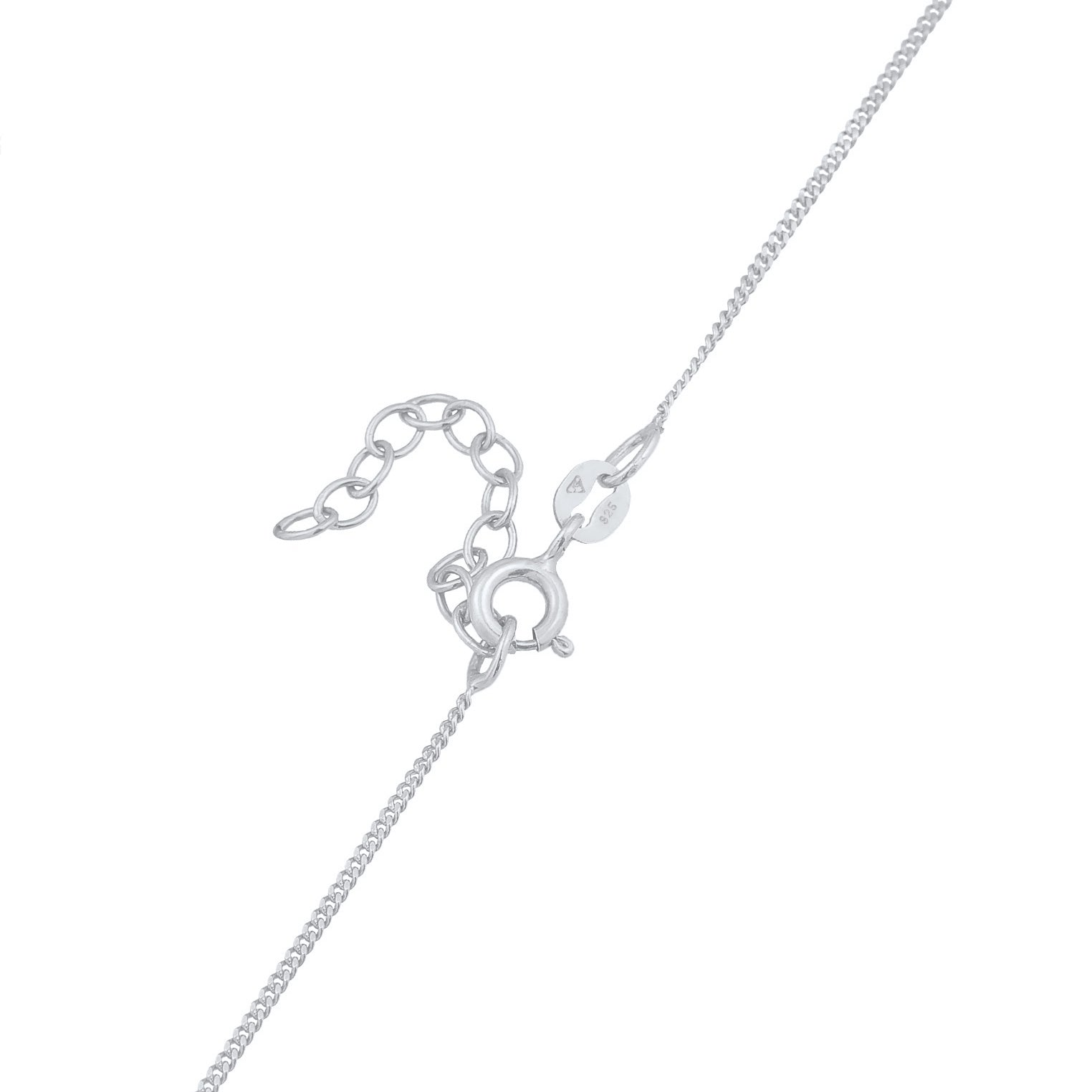 Silber - Elli | Choker Herz | Mit Kristallen von Swarovski® (Weiß) | 925er Sterling Silber