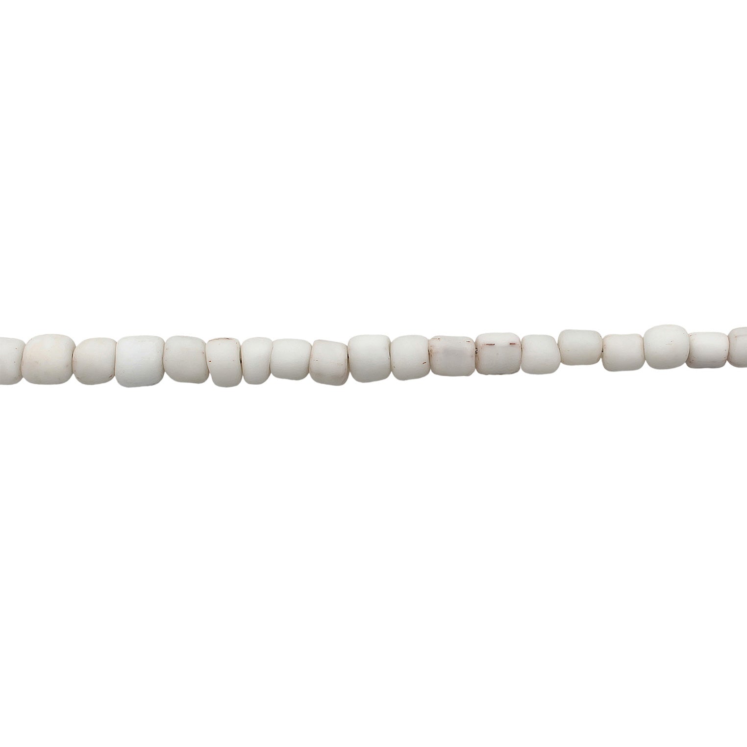 Weiß - Elli | Choker Glasperlen Weiß | 925er Sterling Silber Vergoldet