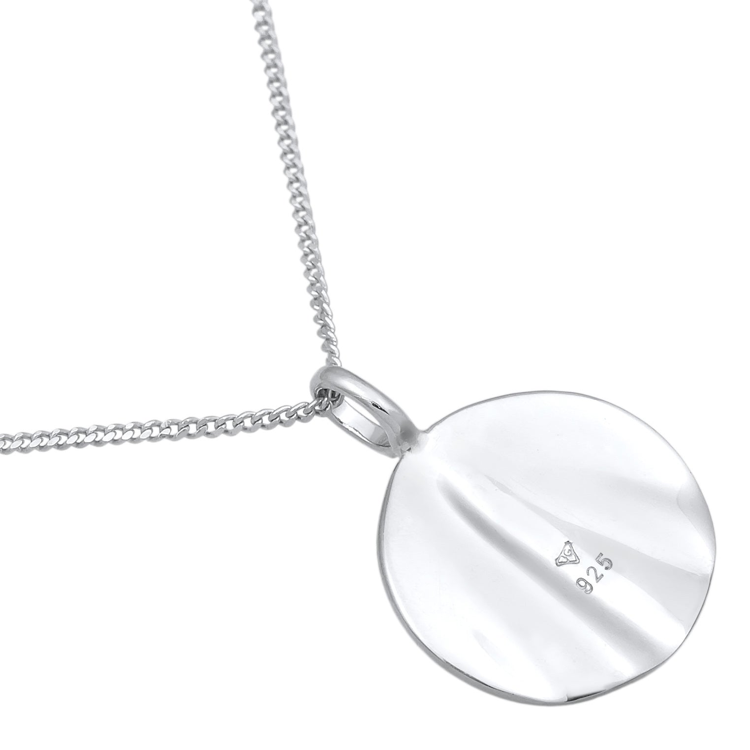 Silber - Elli | Layer-Halskette Plättchen | 925er Sterling Silber