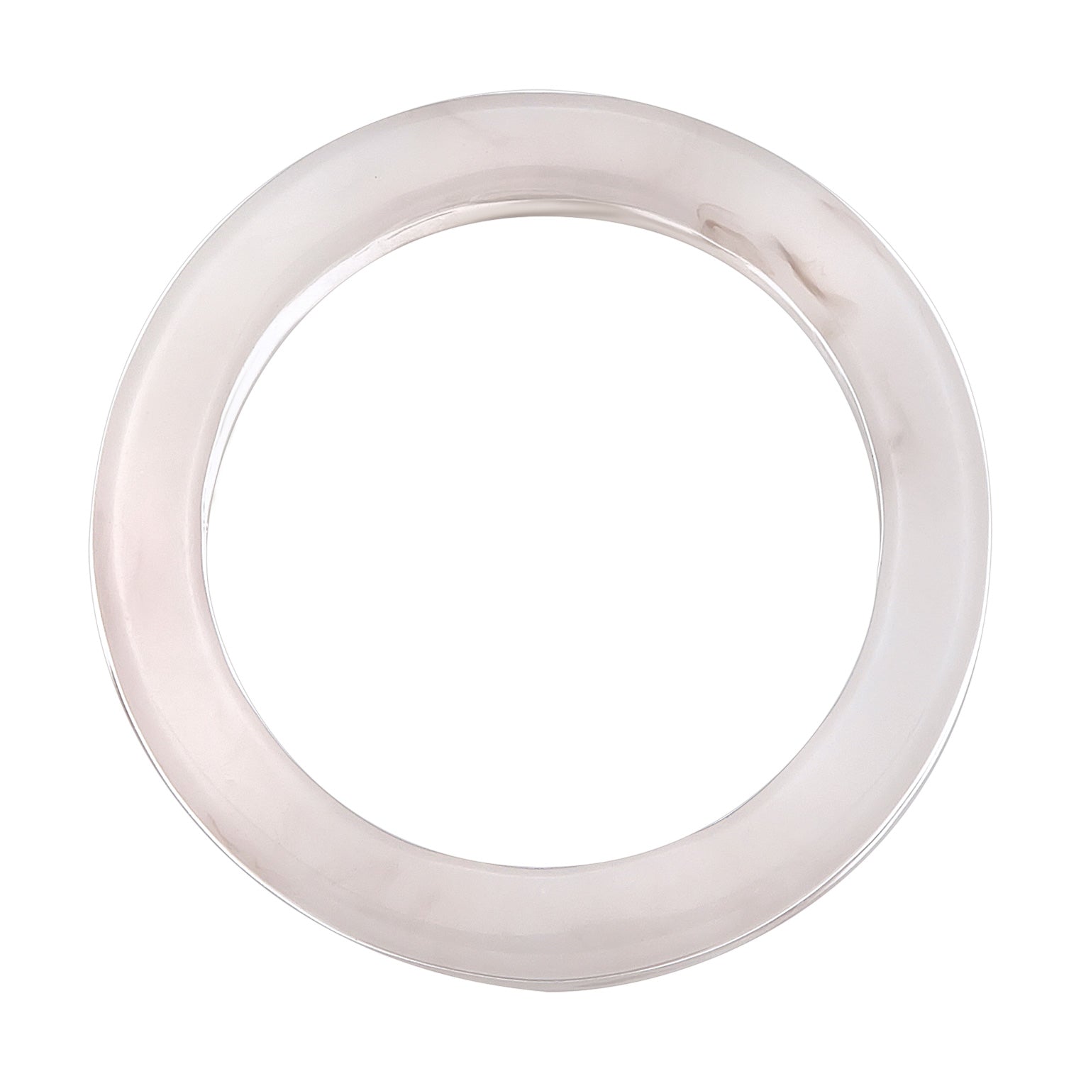 Weiß - Elli | Bandring Schmal | Resin (Weiß-Braun)