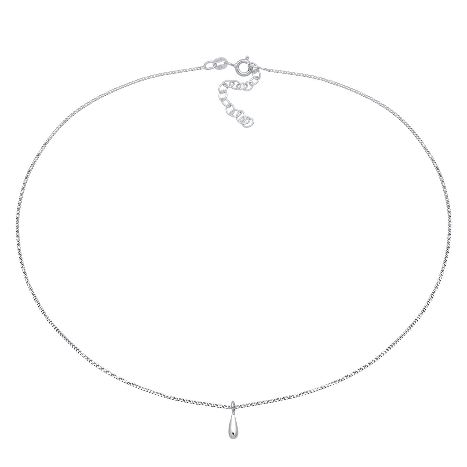 Silber - Elli | Halskette Tropfen | 925er Sterling Silber