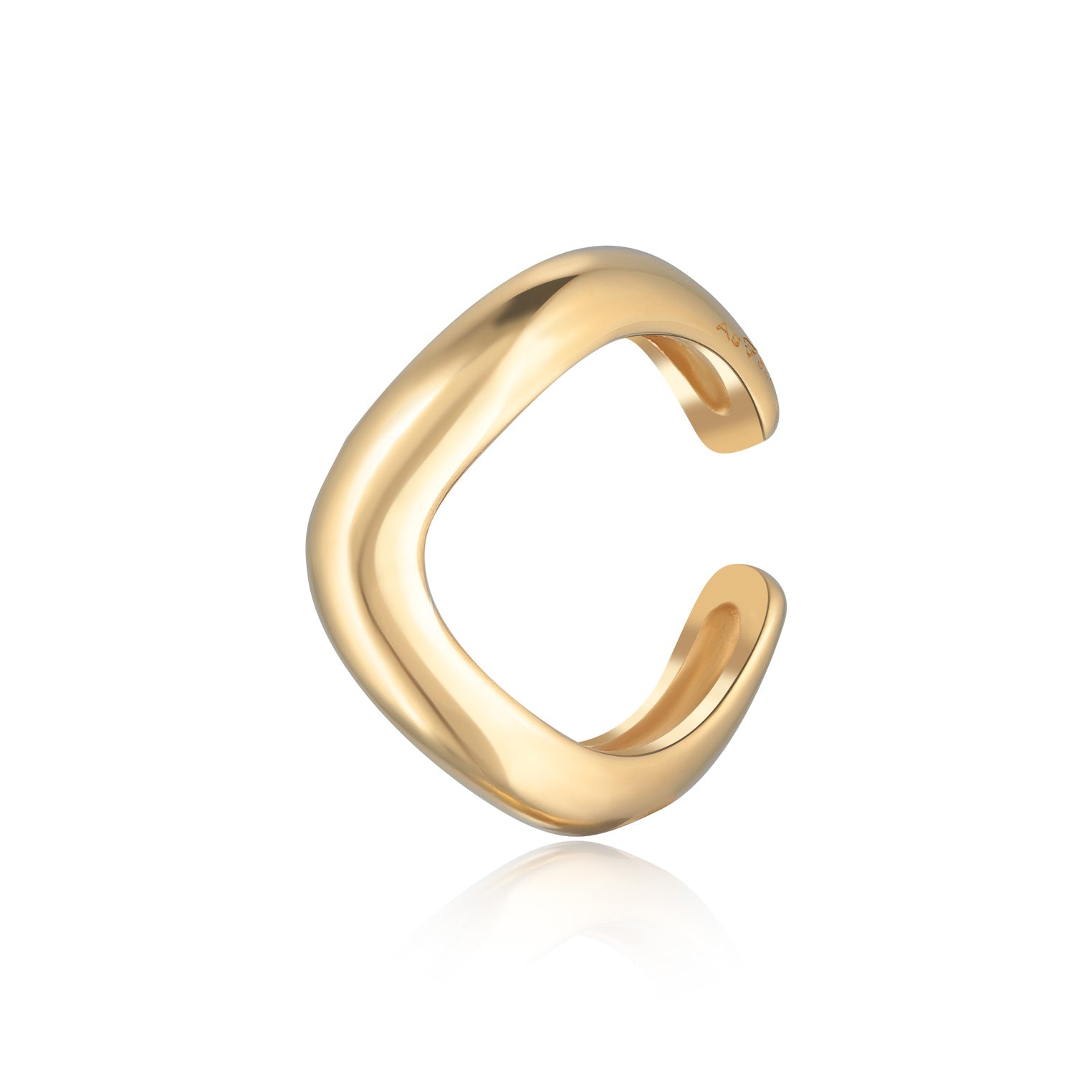 Gold - Elli | Earcuff Geo | 925er Sterling Silber Vergoldet