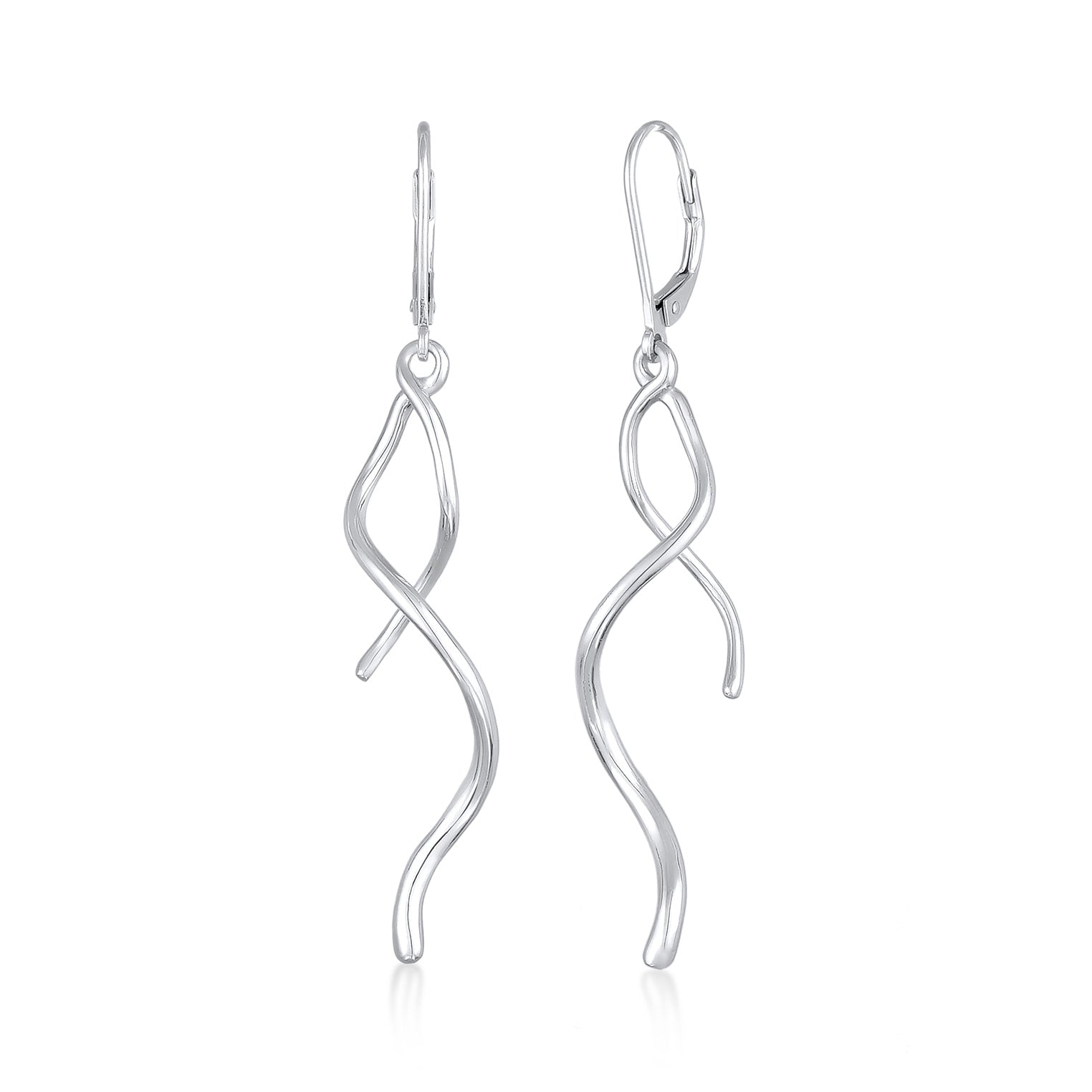 Silber - Elli | Ohrhänger Gedreht | 925er Sterling Silber