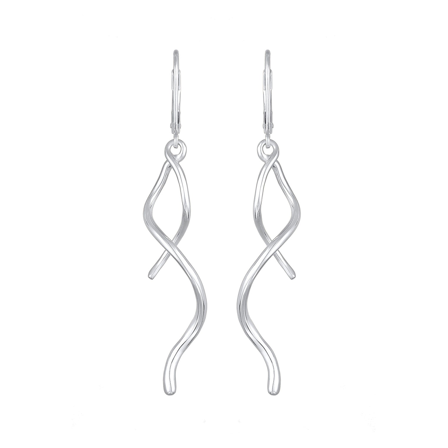 Silber - Elli | Ohrhänger Gedreht | 925er Sterling Silber