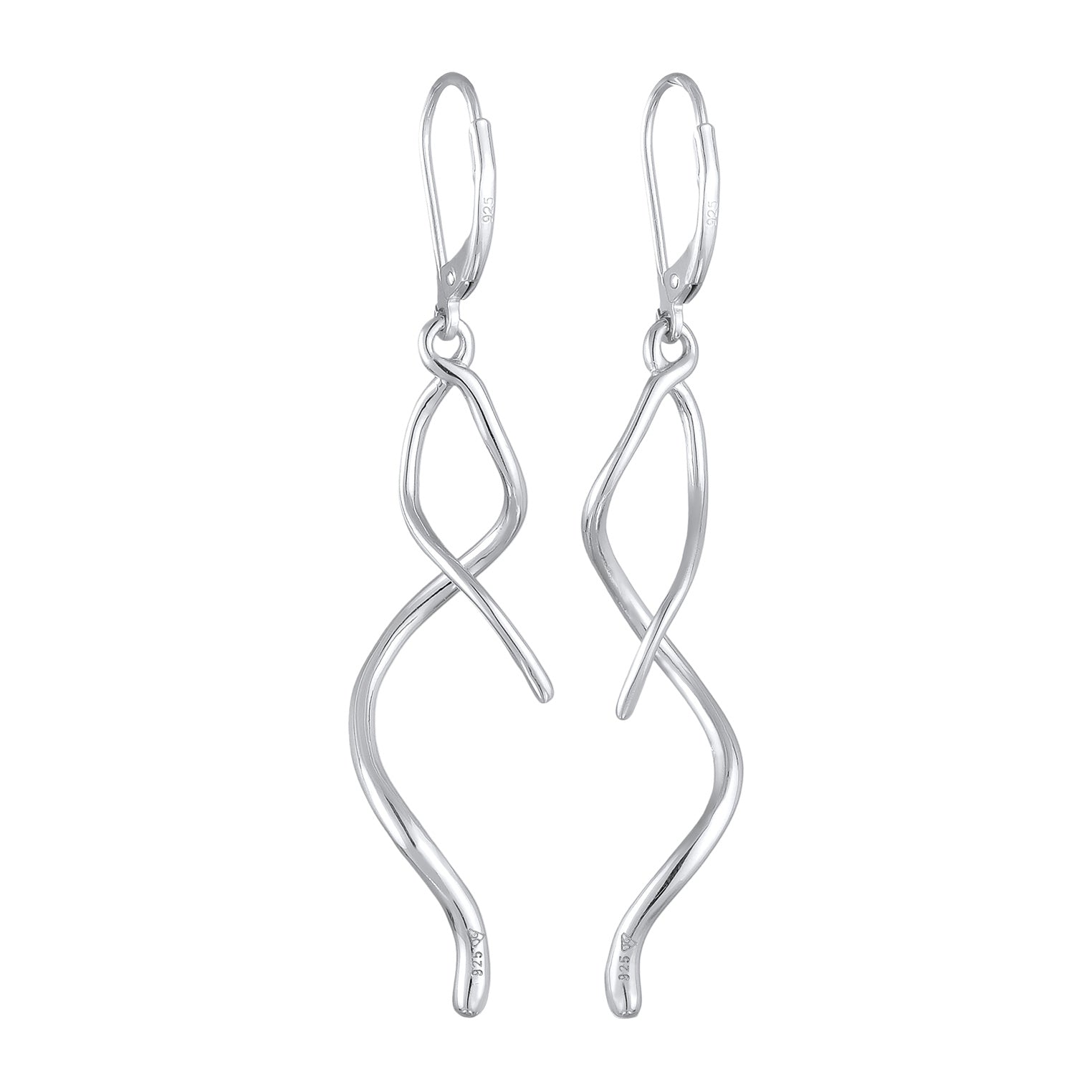 Silber - Elli | Ohrhänger Gedreht | 925er Sterling Silber