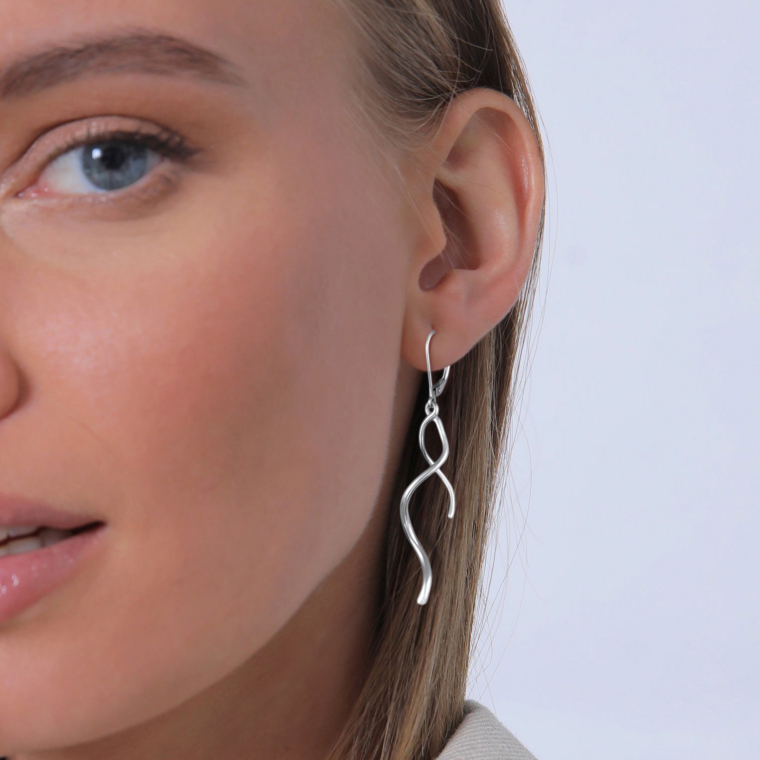 Silber - Elli | Ohrhänger Gedreht | 925er Sterling Silber