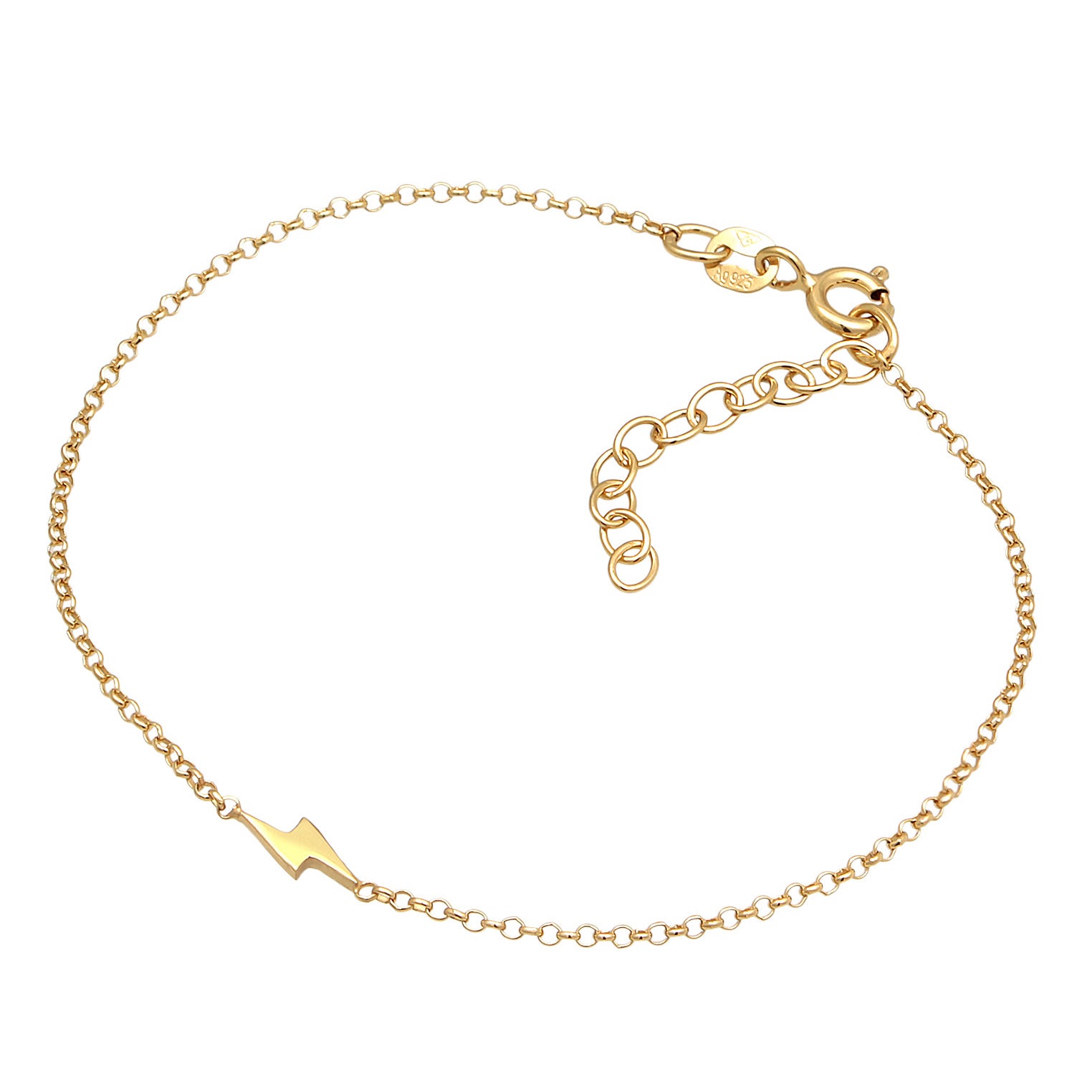 Gold - Elli | Armband Blitz | 925er Sterling Silber Vergoldet