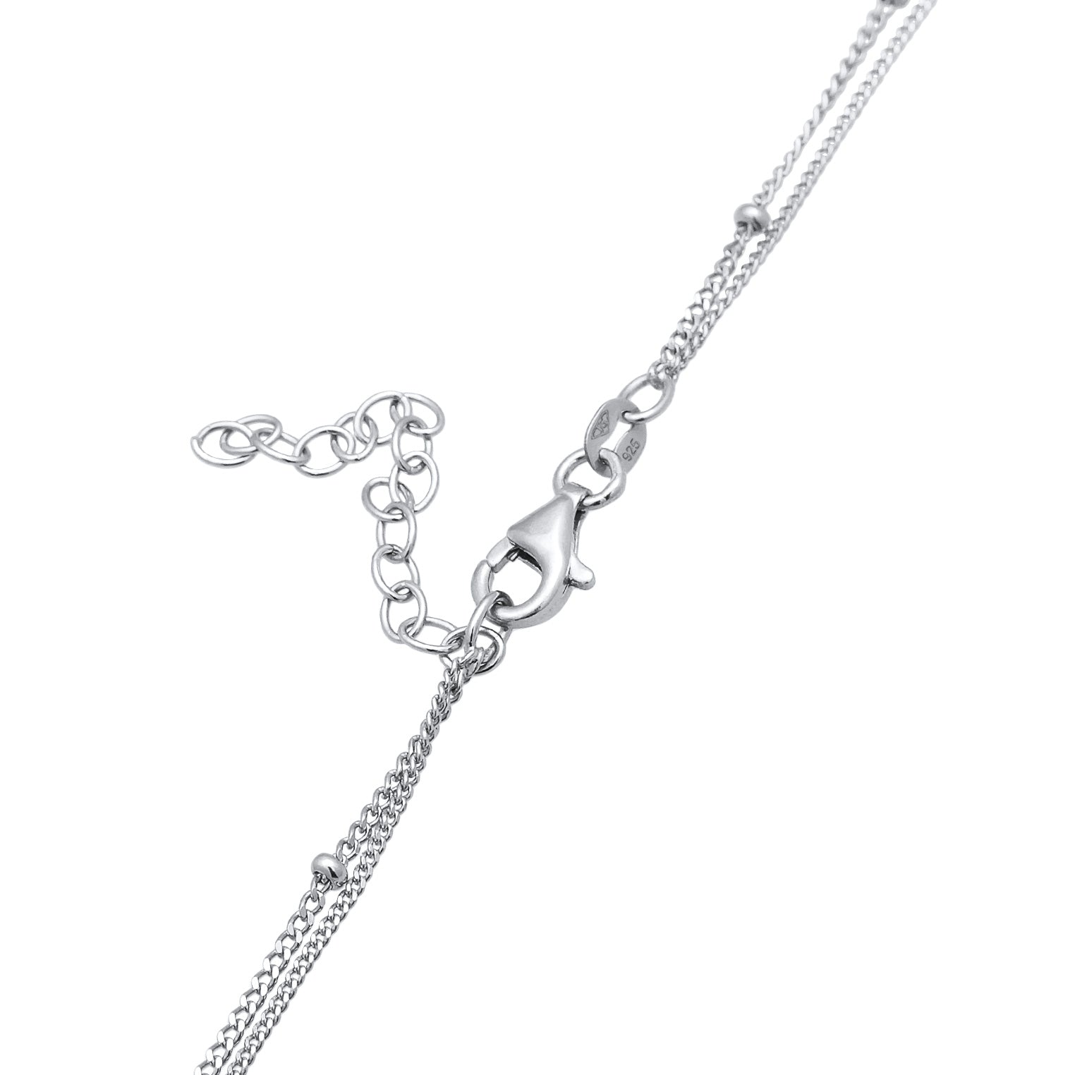 Silber - Elli | Kugel-Choker Kreuz | 925 Sterling Silber