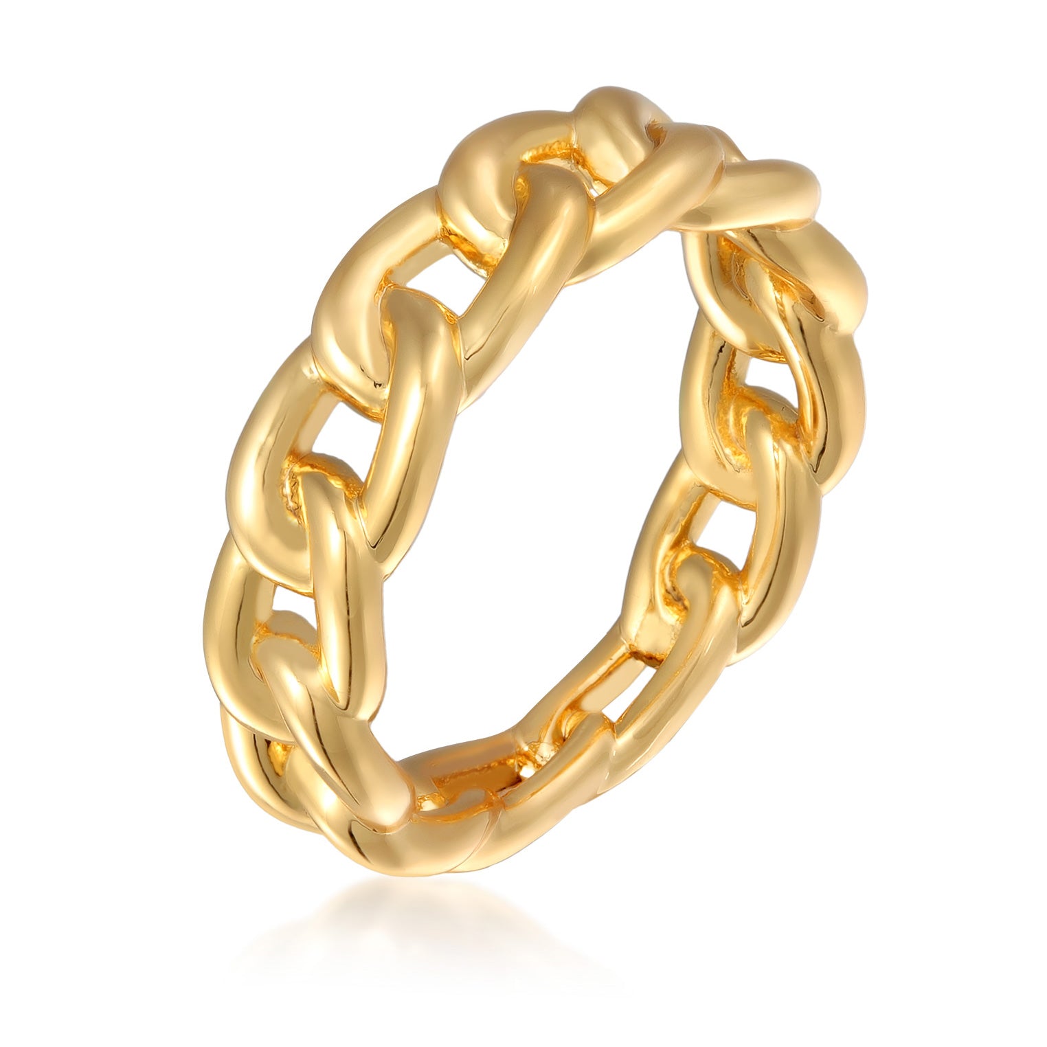 Gold - Elli | Bandring Glieder | Messing