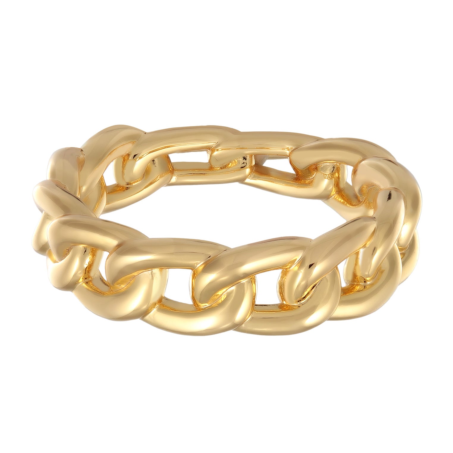 Gold - Elli | Bandring Glieder | Messing