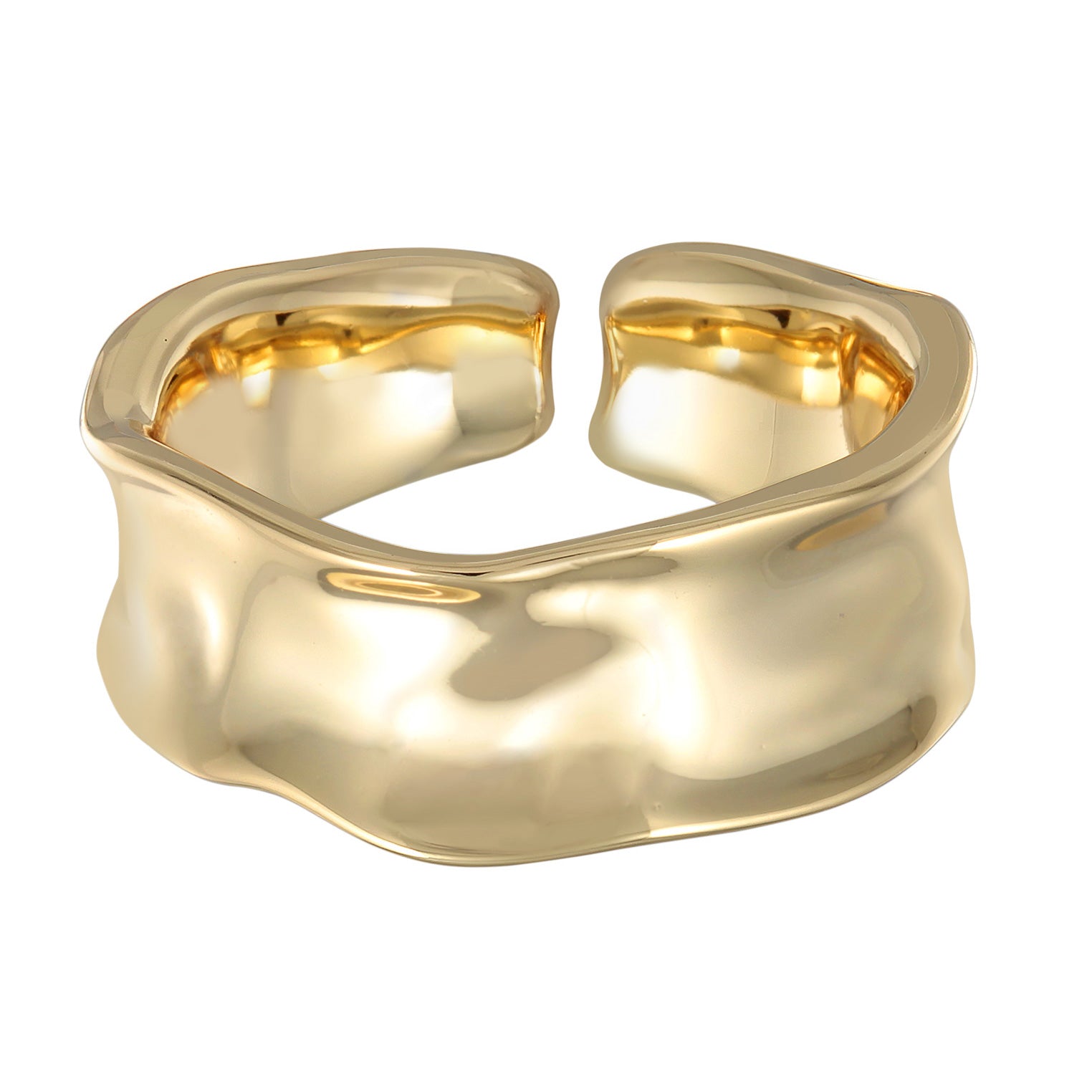 Gold - Elli | Bandring Offen Organic | Messing