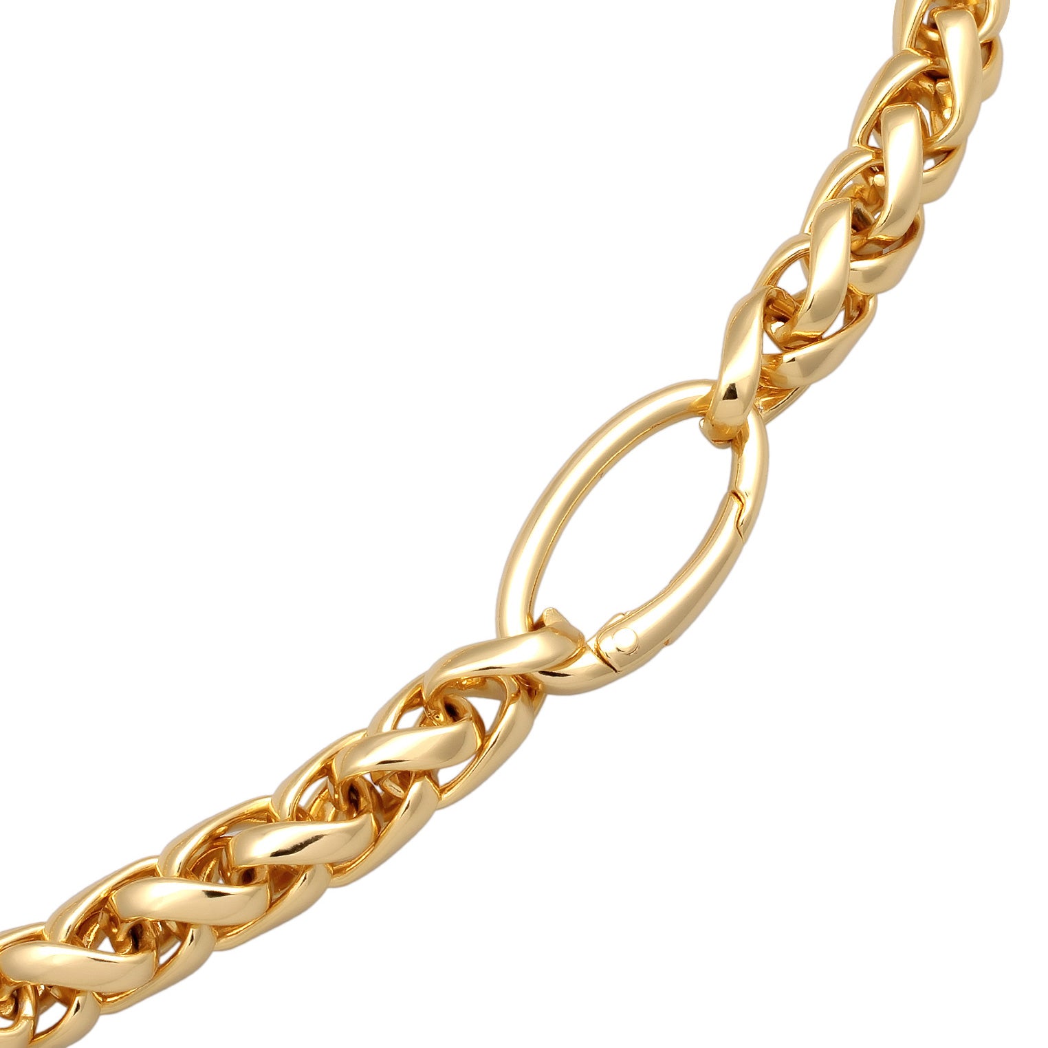 Gold - Elli | Halskette Ösenverschluss | Messing