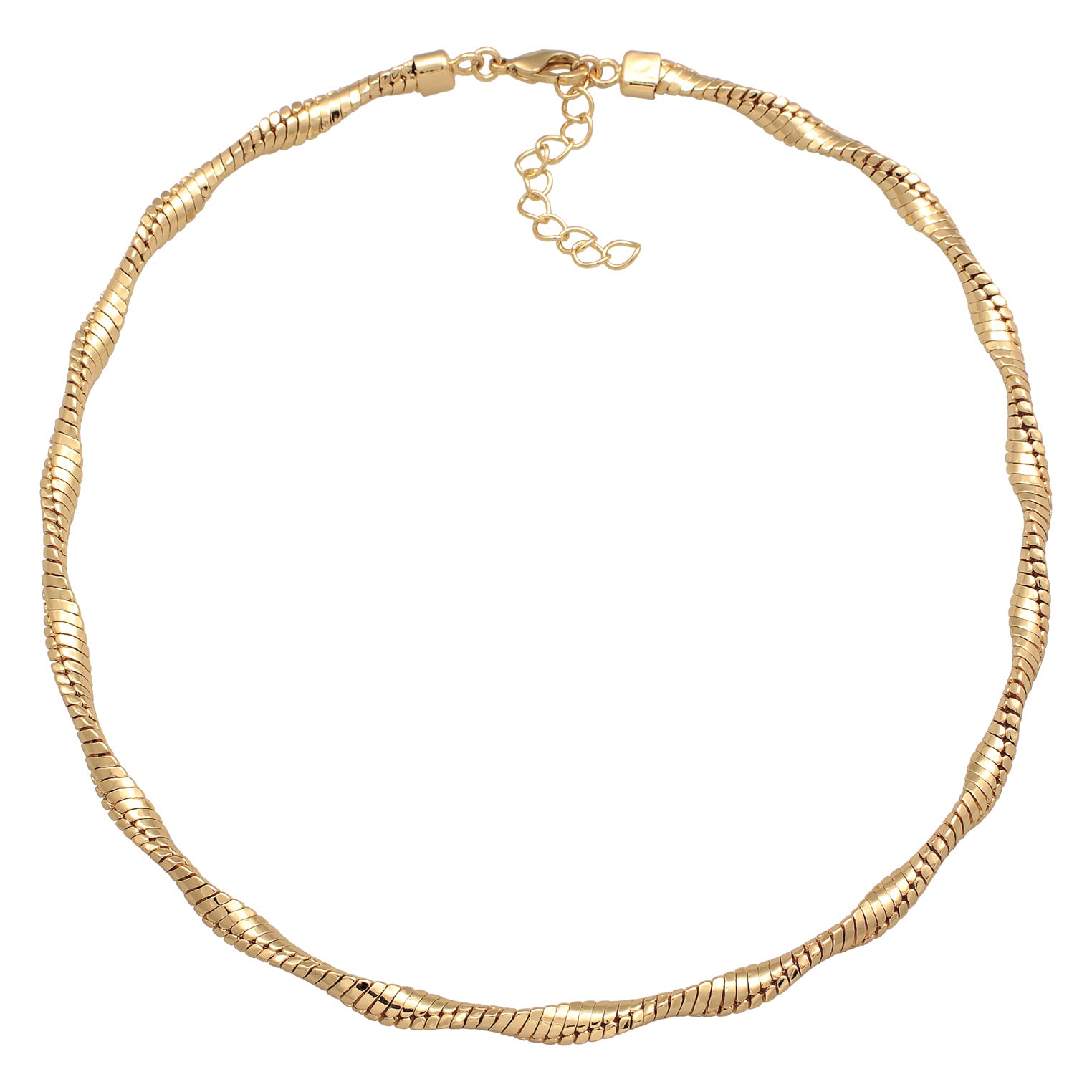 Gold - Elli | Kordel-Halskette Basic | Messing