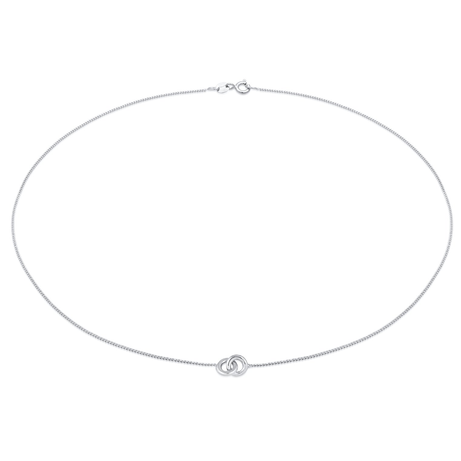 Silber - Elli | Choker Kreis Minimal | 925er Sterling Silber
