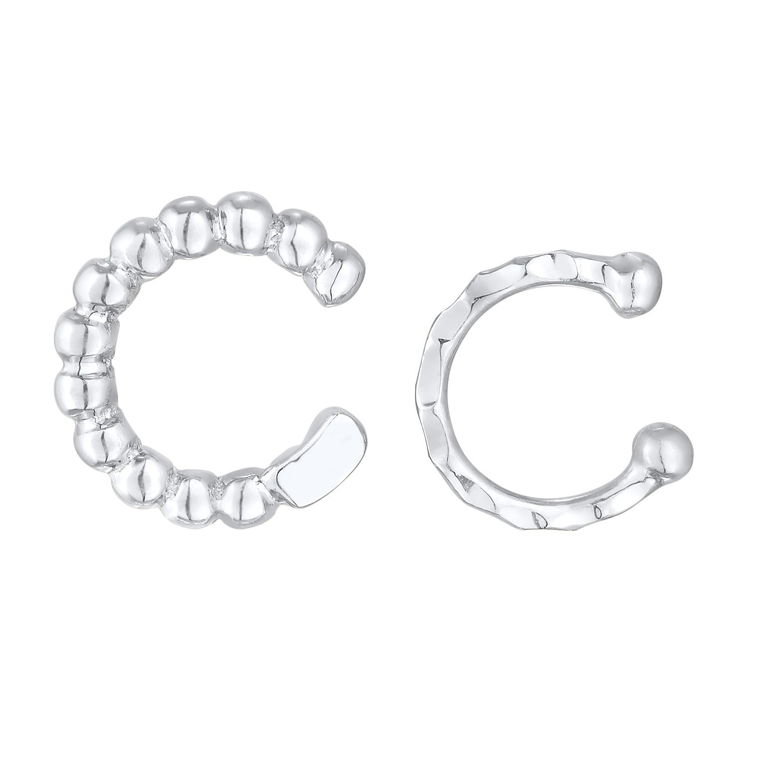 Silber - Elli | Earcuff Set Kugeln | 925er Sterling Silber