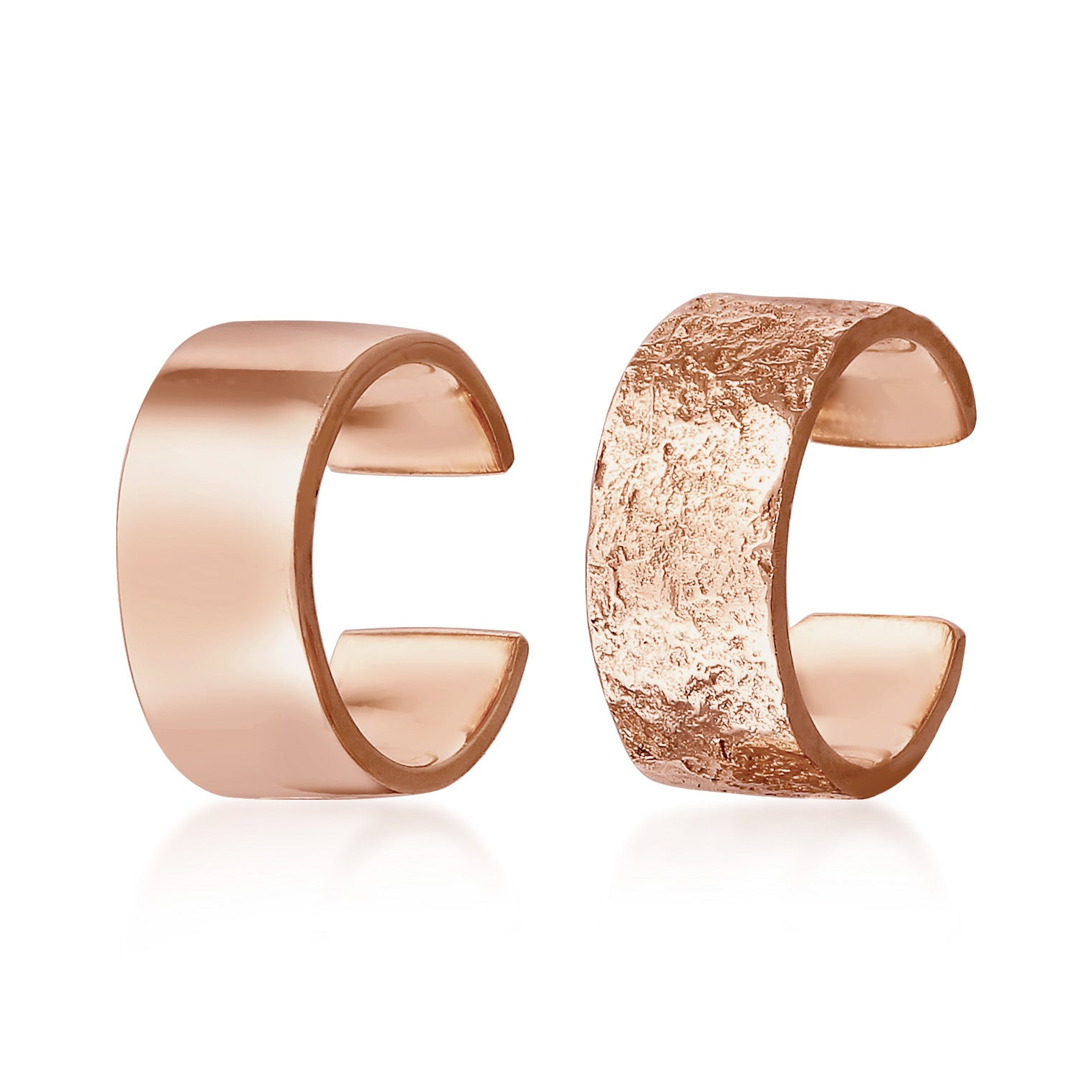Roségold - Elli | Earcuff Set Basic | 925er Sterling Silber Rosévergoldet