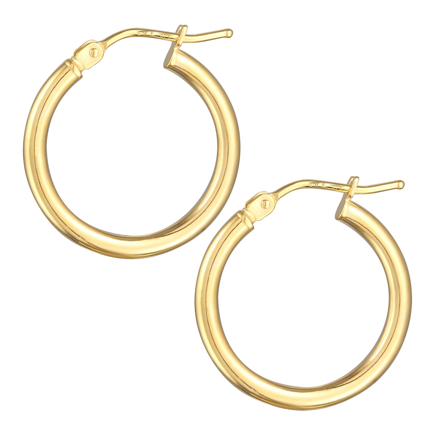 Gold - Elli PREMIUM | Creolen Basic | 375er Gelbgold