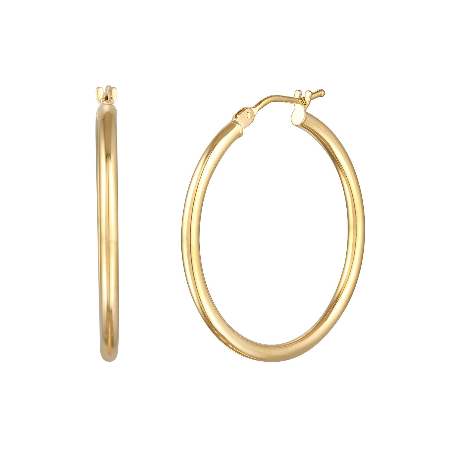 Gold - Elli PREMIUM | Creolen Twisted Filigran | 375er Gelbgold