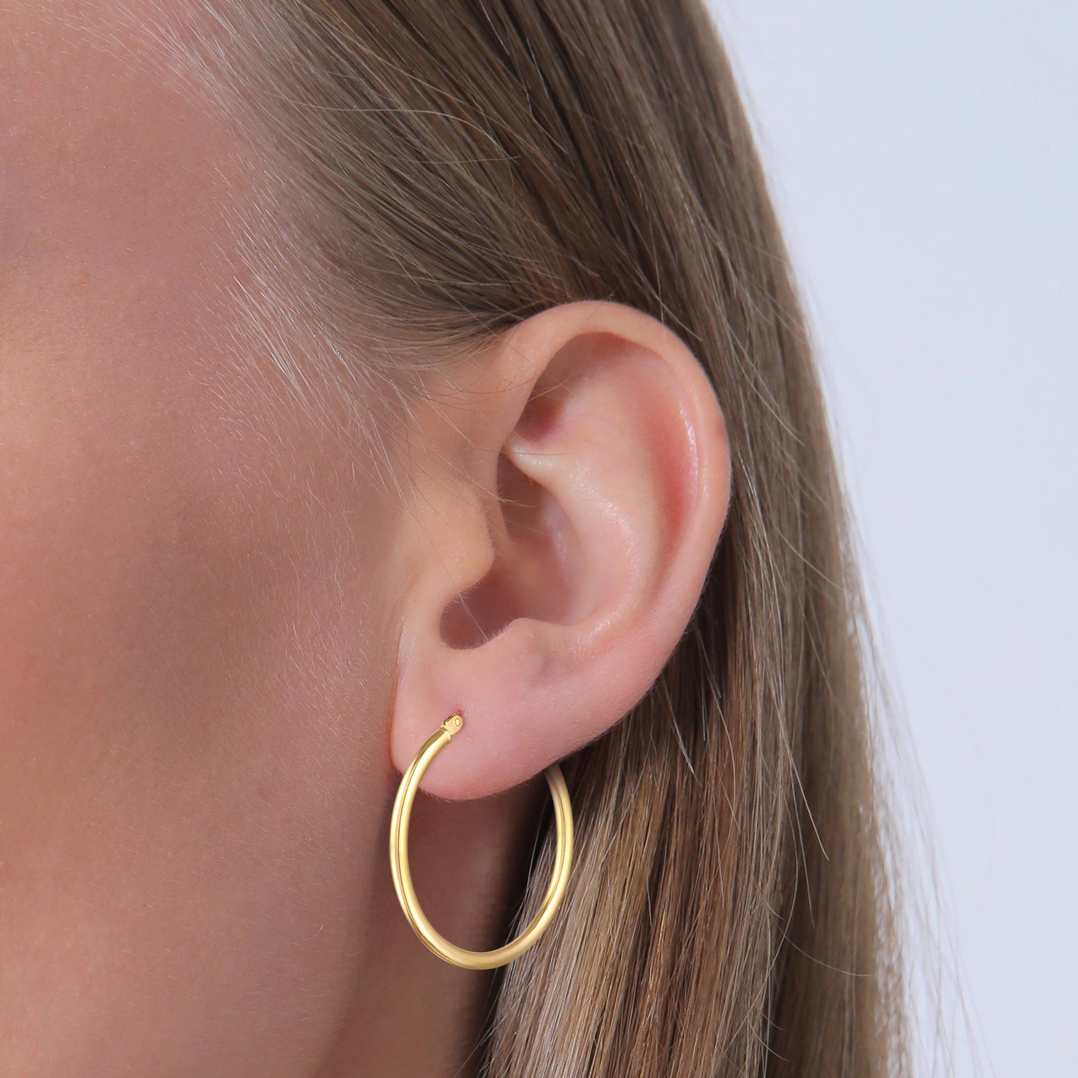 Gold - Elli PREMIUM | Creolen Twisted Filigran | 375er Gelbgold