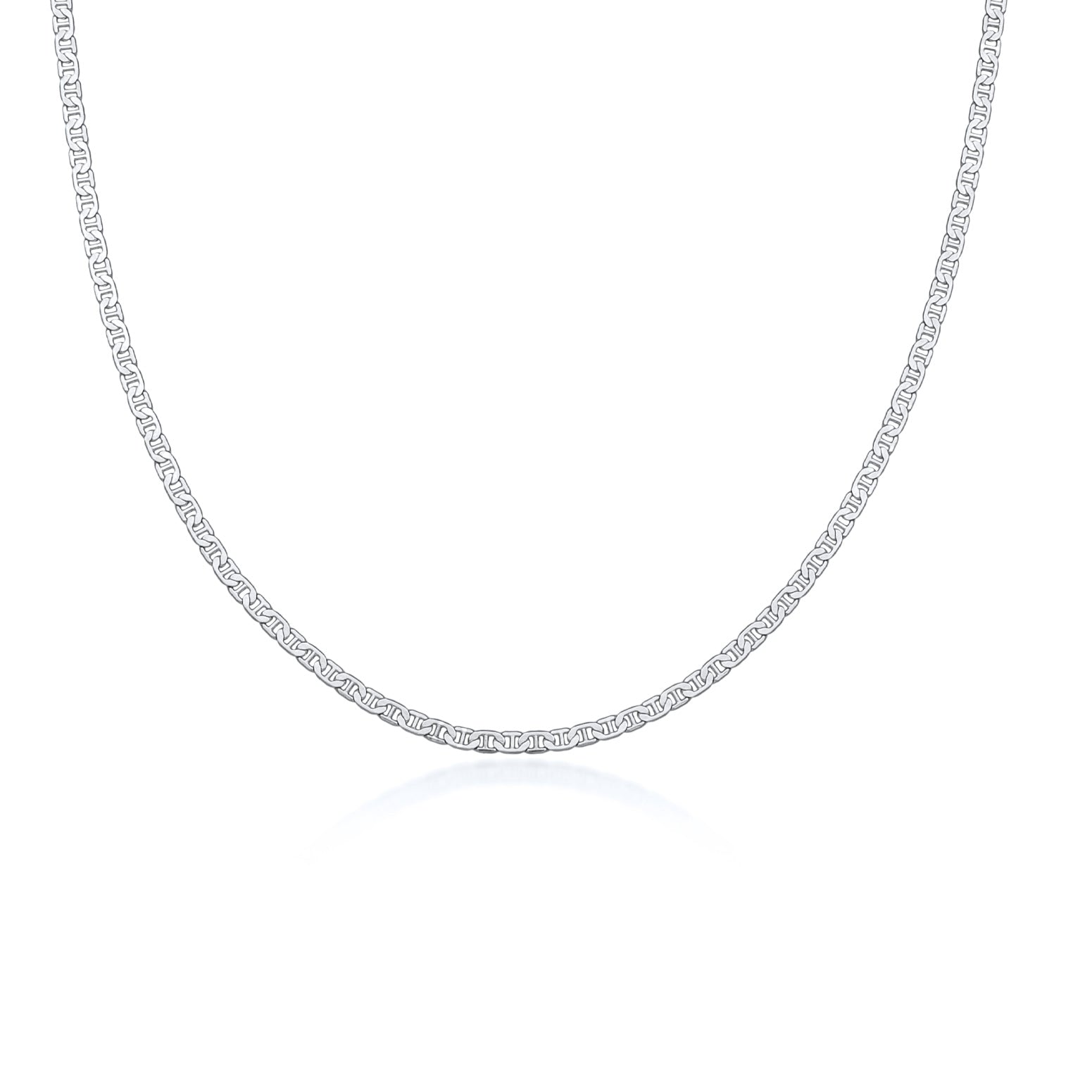 Silber - Elli PREMIUM | Panzer-Halskette Basic | 925er Sterling Silber