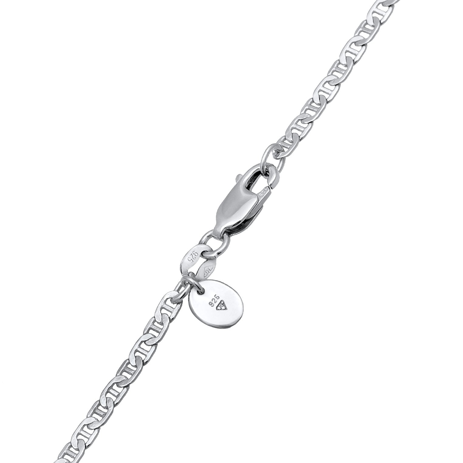 Silber - Elli PREMIUM | Panzer-Halskette Basic | 925er Sterling Silber