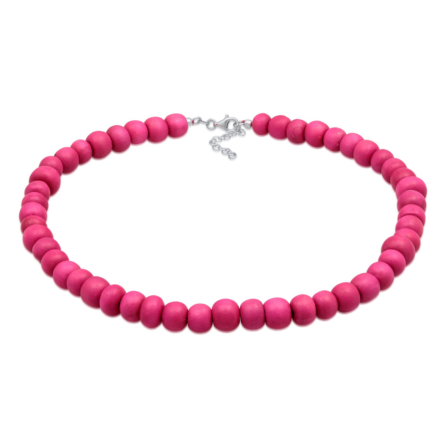 Silber - Elli | Armband Holzperlen | 925er Sterling Silber