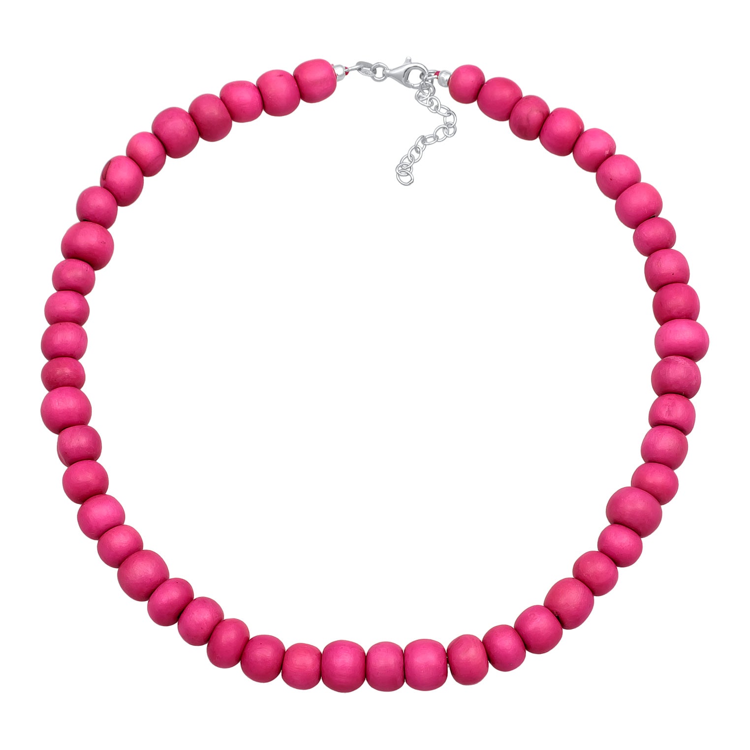 Silber - Elli | Armband Holzperlen | 925er Sterling Silber
