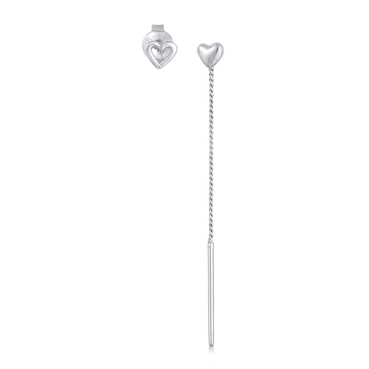 Silber - Elli | Ohrringset Herz | 925er Sterling Silber