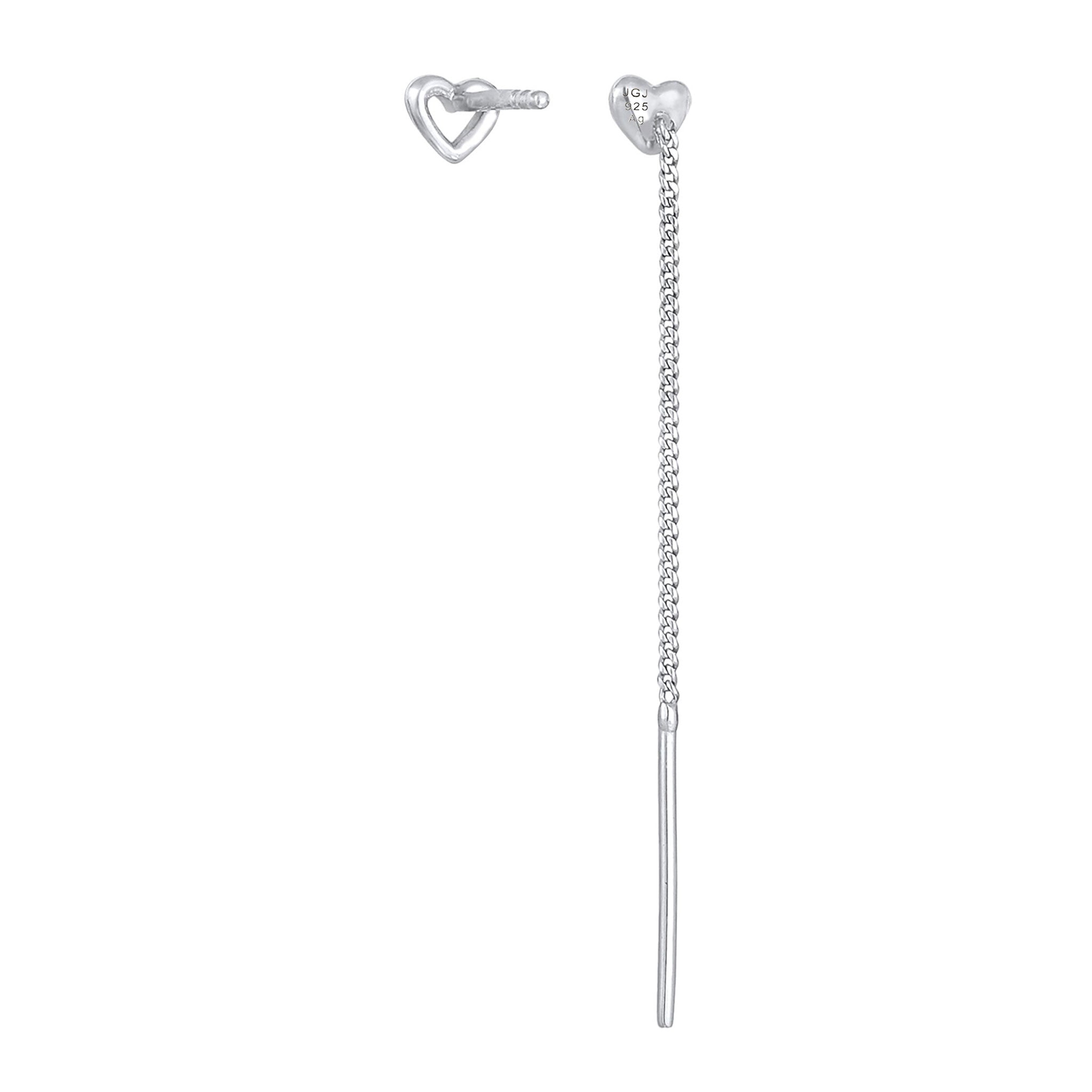 Silber - Elli | Ohrringset Herz | 925er Sterling Silber