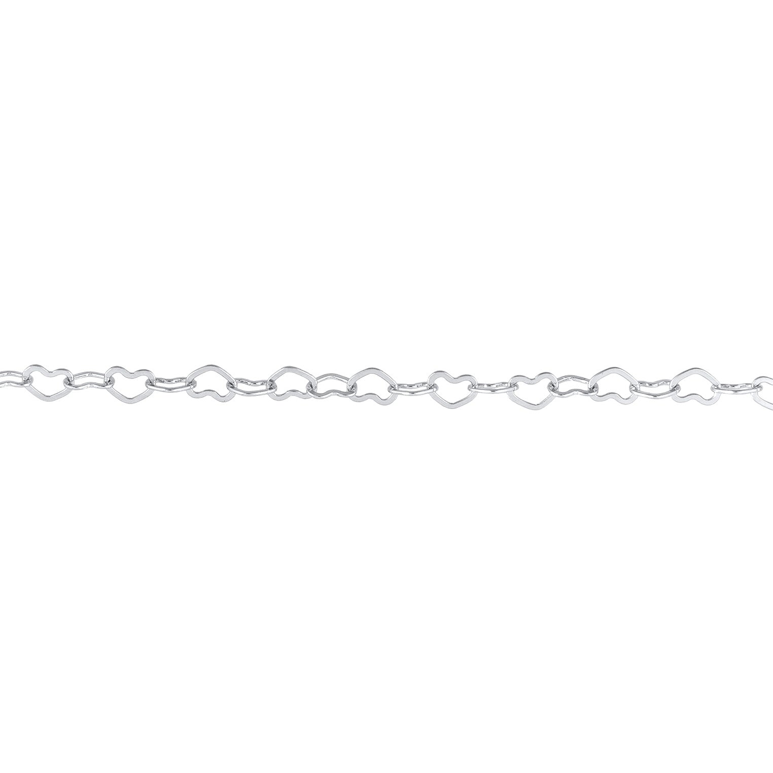 Silber - Elli | Glieder-Choker Herz | 925er Sterling Silber