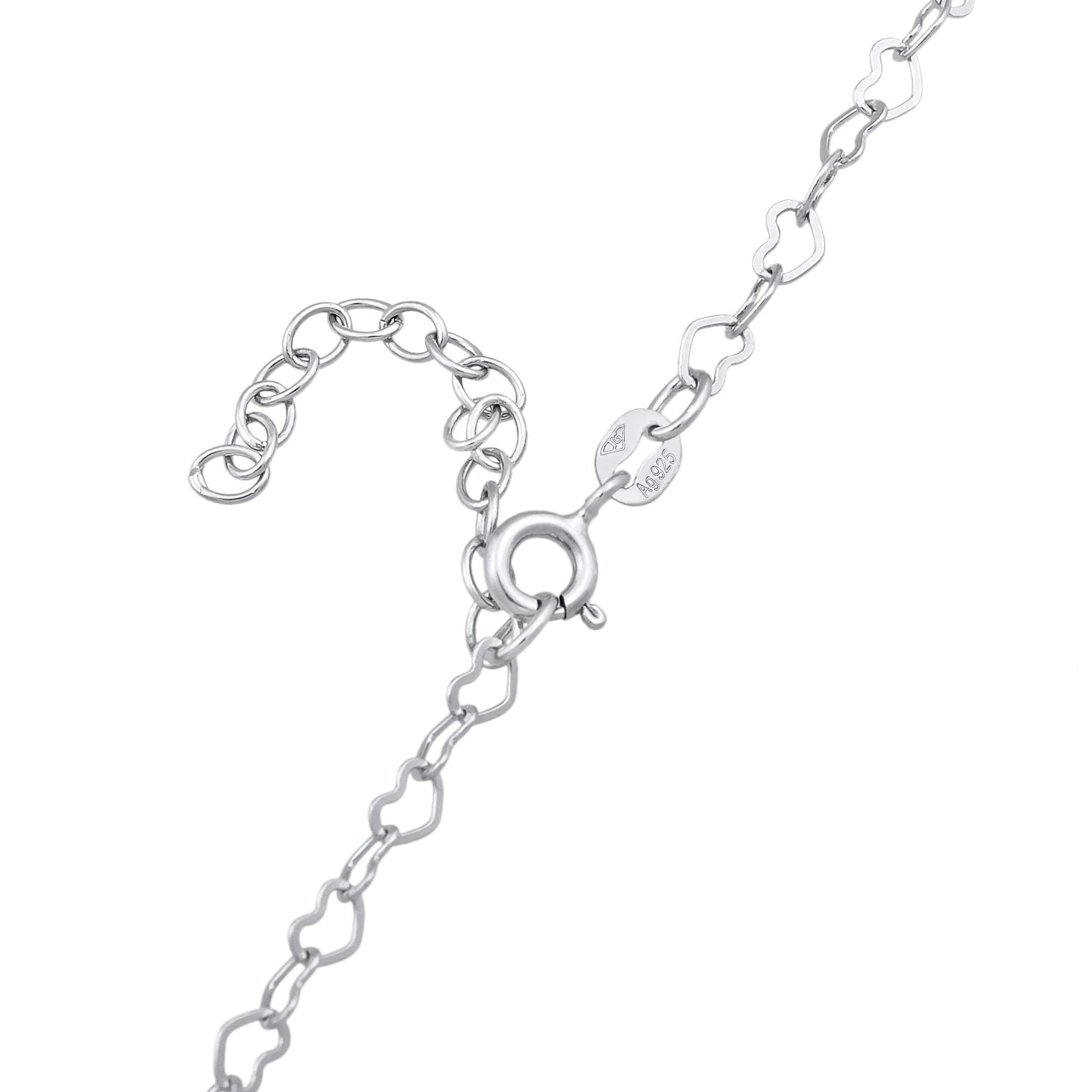 Silber - Elli | Glieder-Choker Herz | 925er Sterling Silber