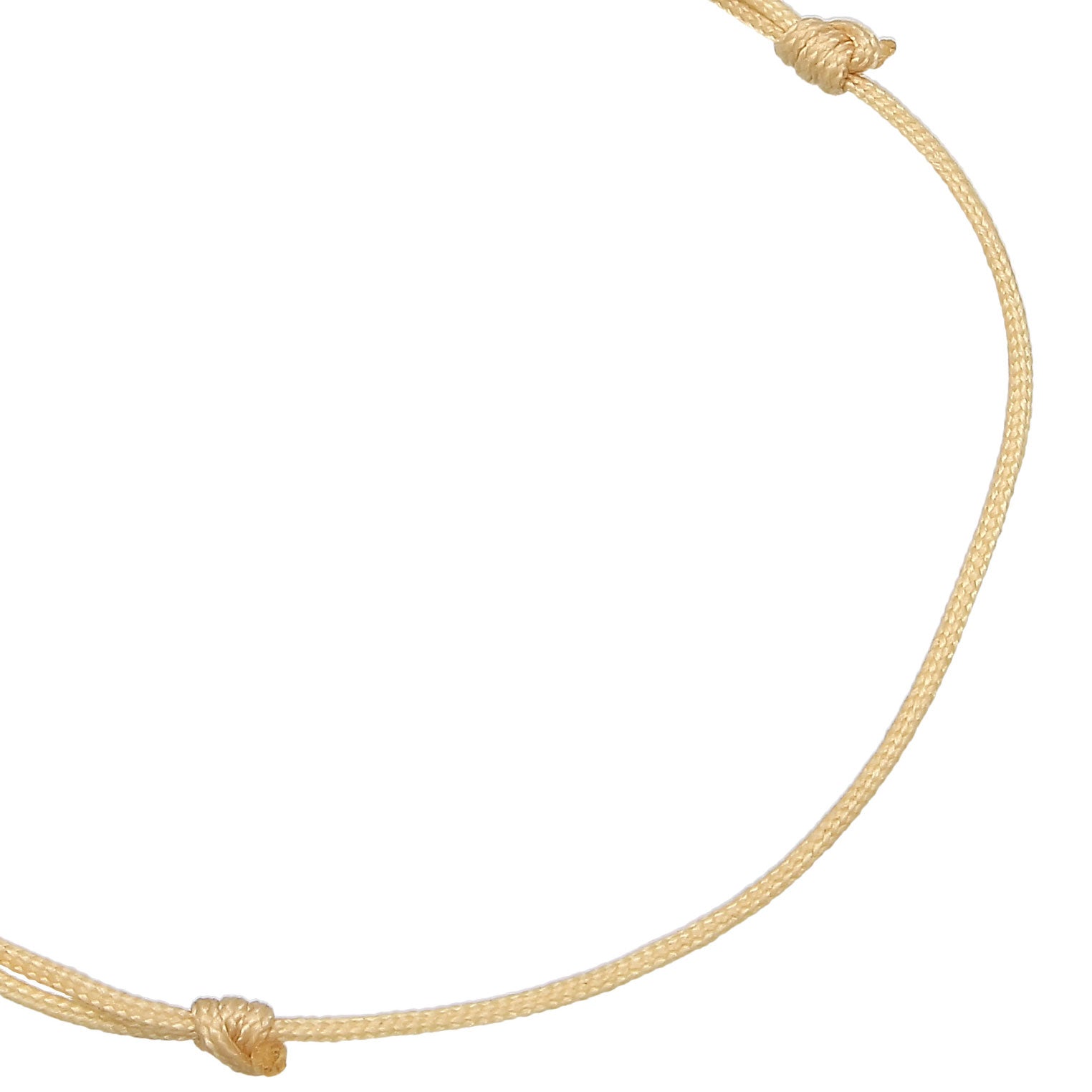 Gold - Elli | Armband Infinity | Nylon | 925er Sterling Silber Vergoldet