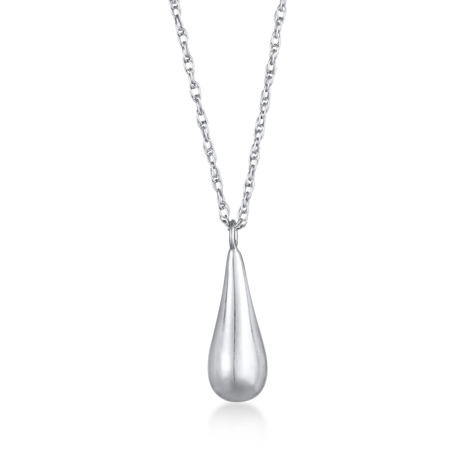 Silber - Elli | Halskette Drop Anhänger | 925er Sterling Silber