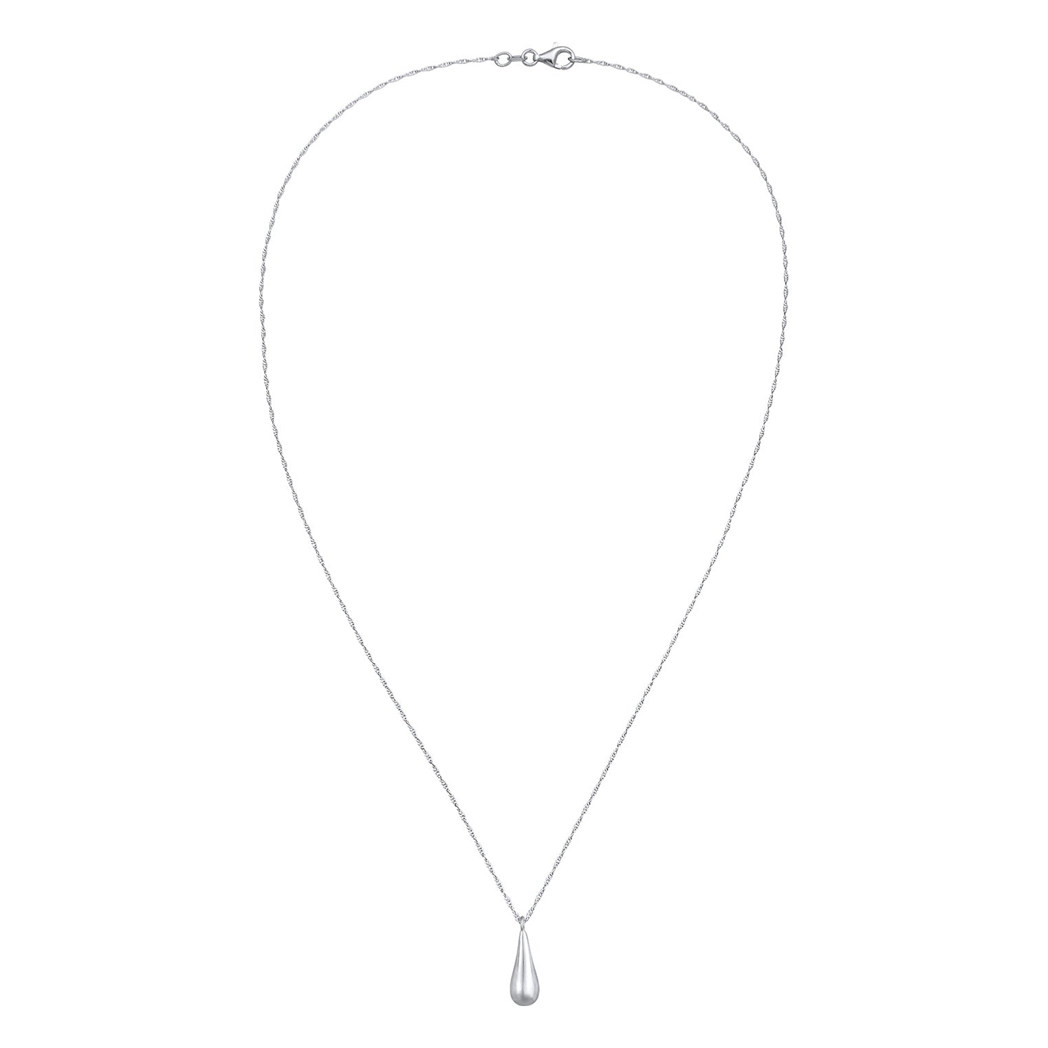 Silber - Elli | Halskette Drop Anhänger | 925er Sterling Silber